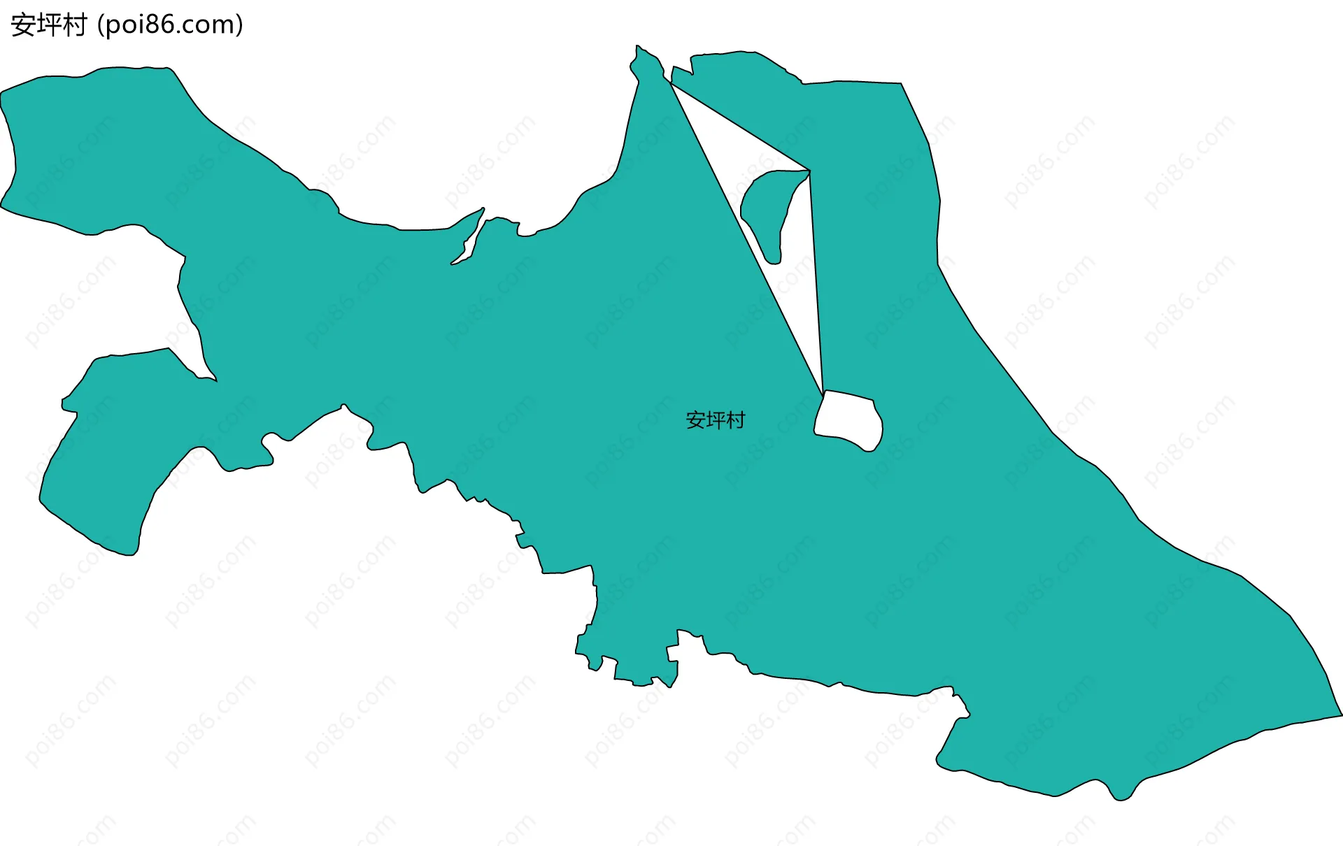 安坪村边界地图