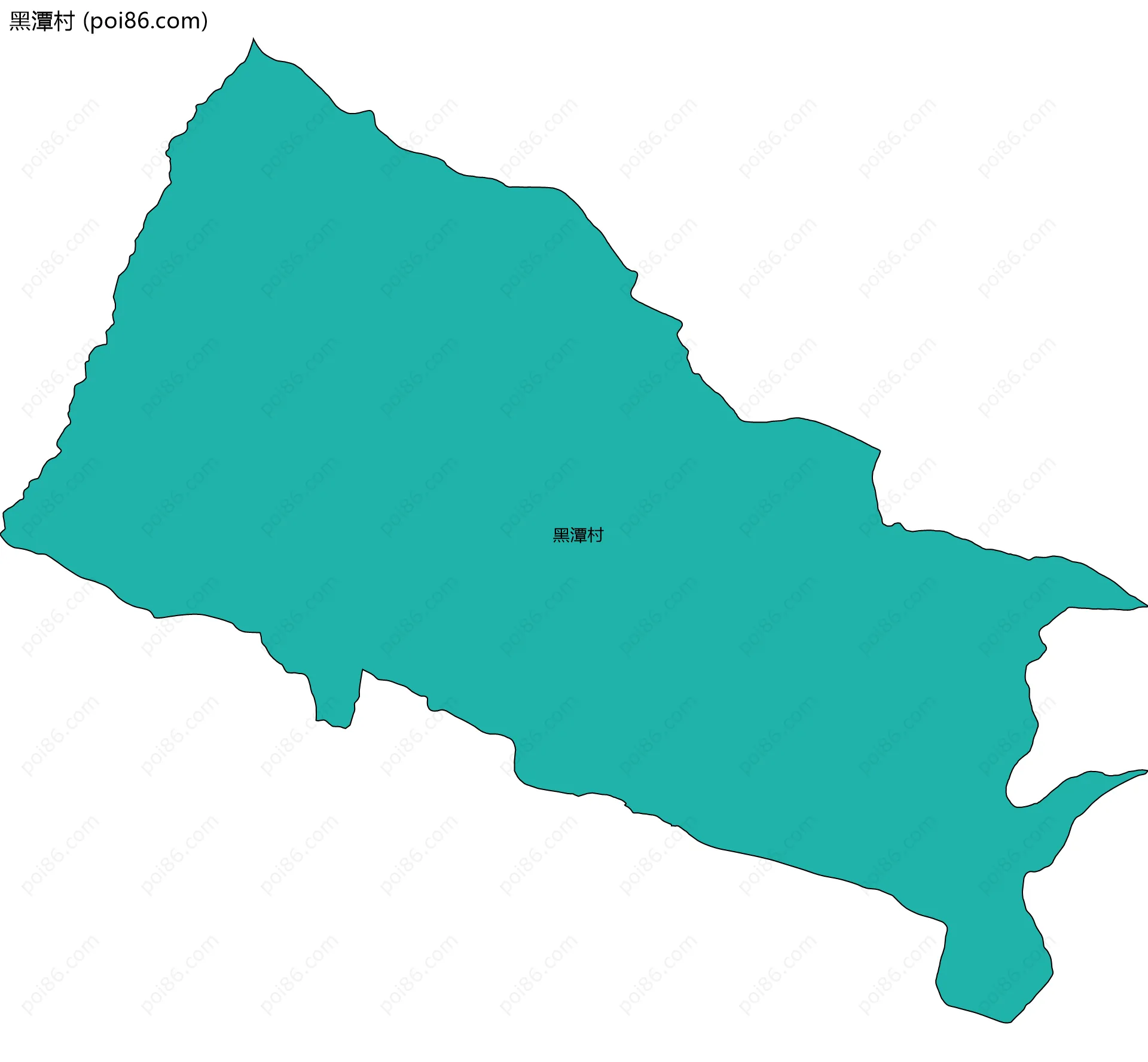 黑潭村边界地图