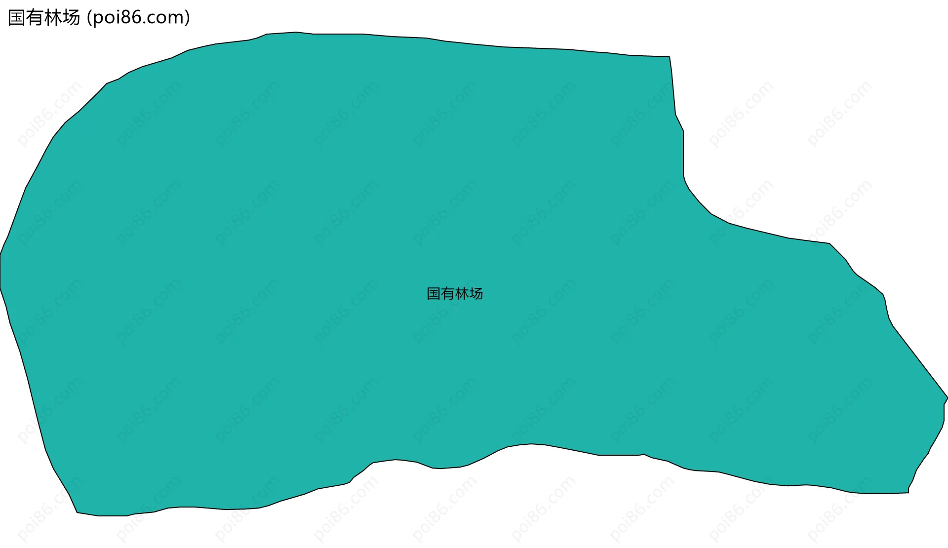 国有林场边界地图