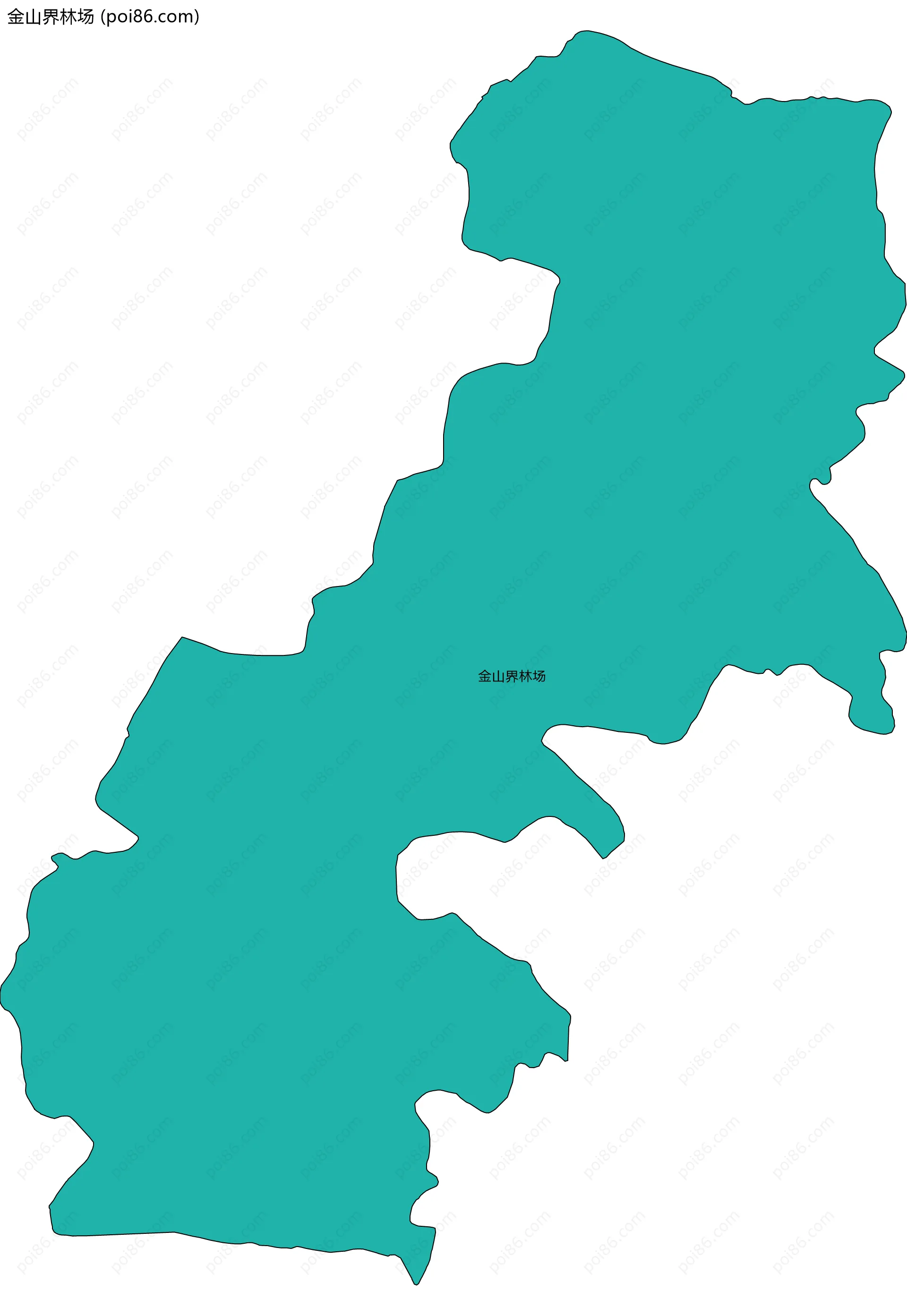 金山界林场边界地图