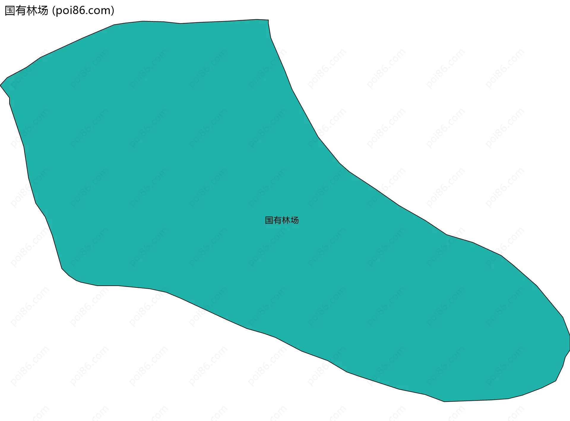 国有林场边界地图