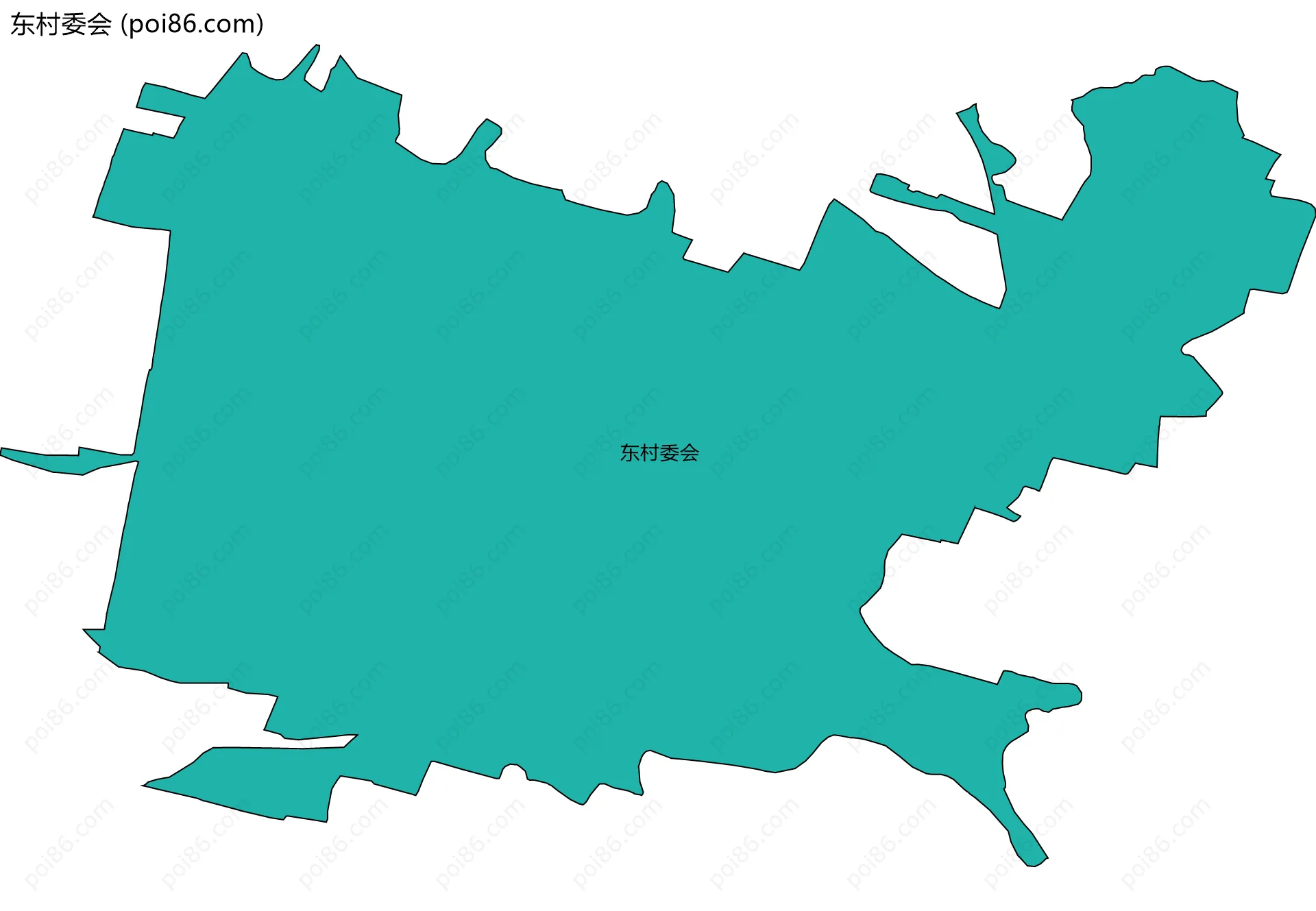 东村委会边界地图