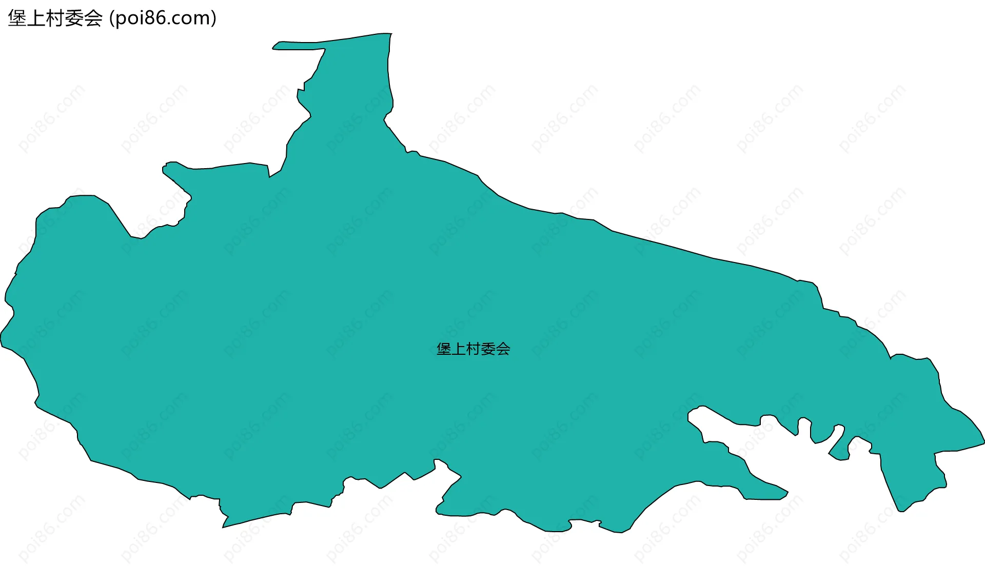 堡上村委会边界地图