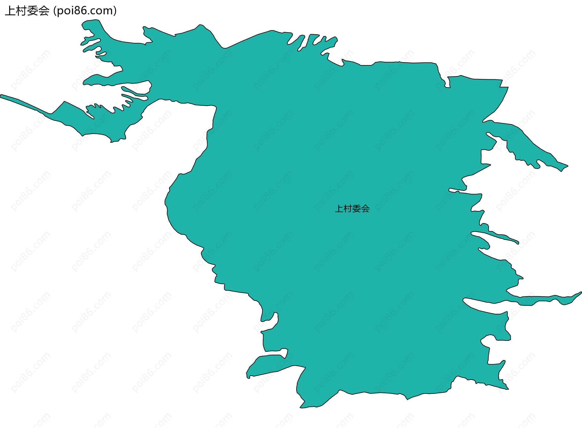 上村委会边界地图