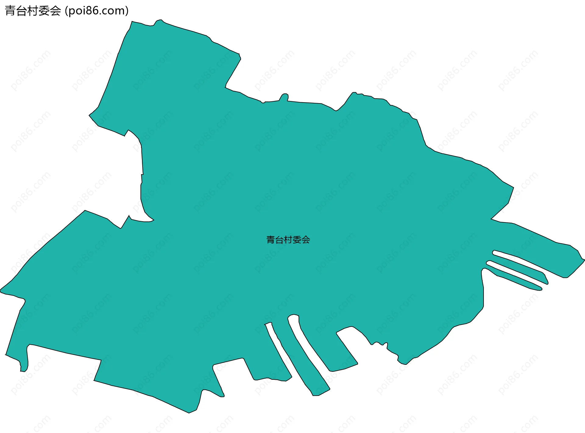 青台村委会边界地图