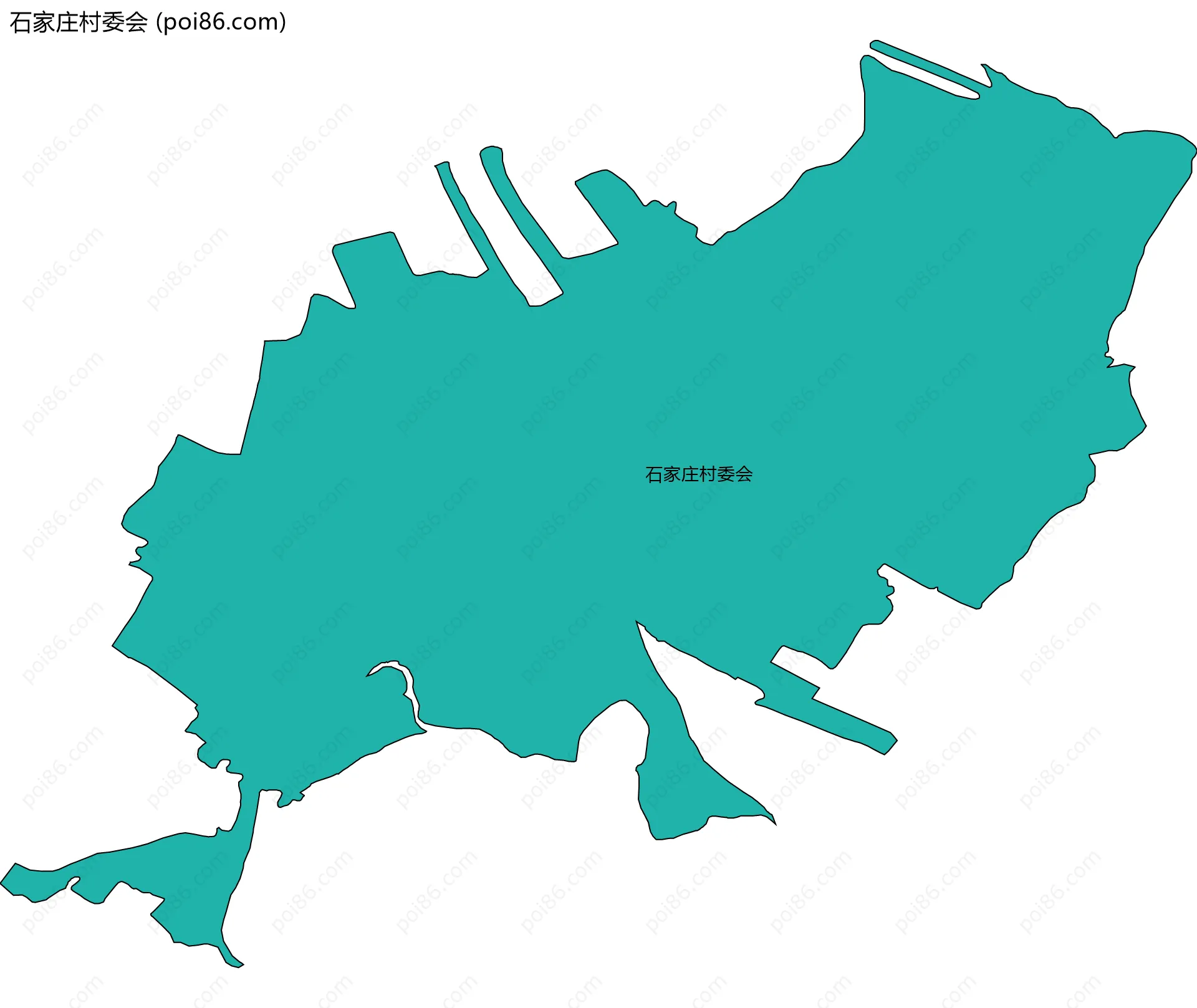 石家庄村委会边界地图