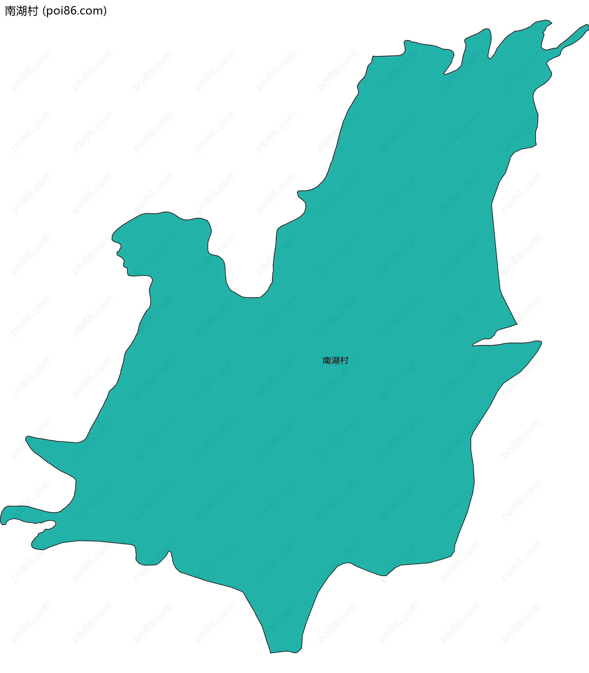 南湖村边界地图