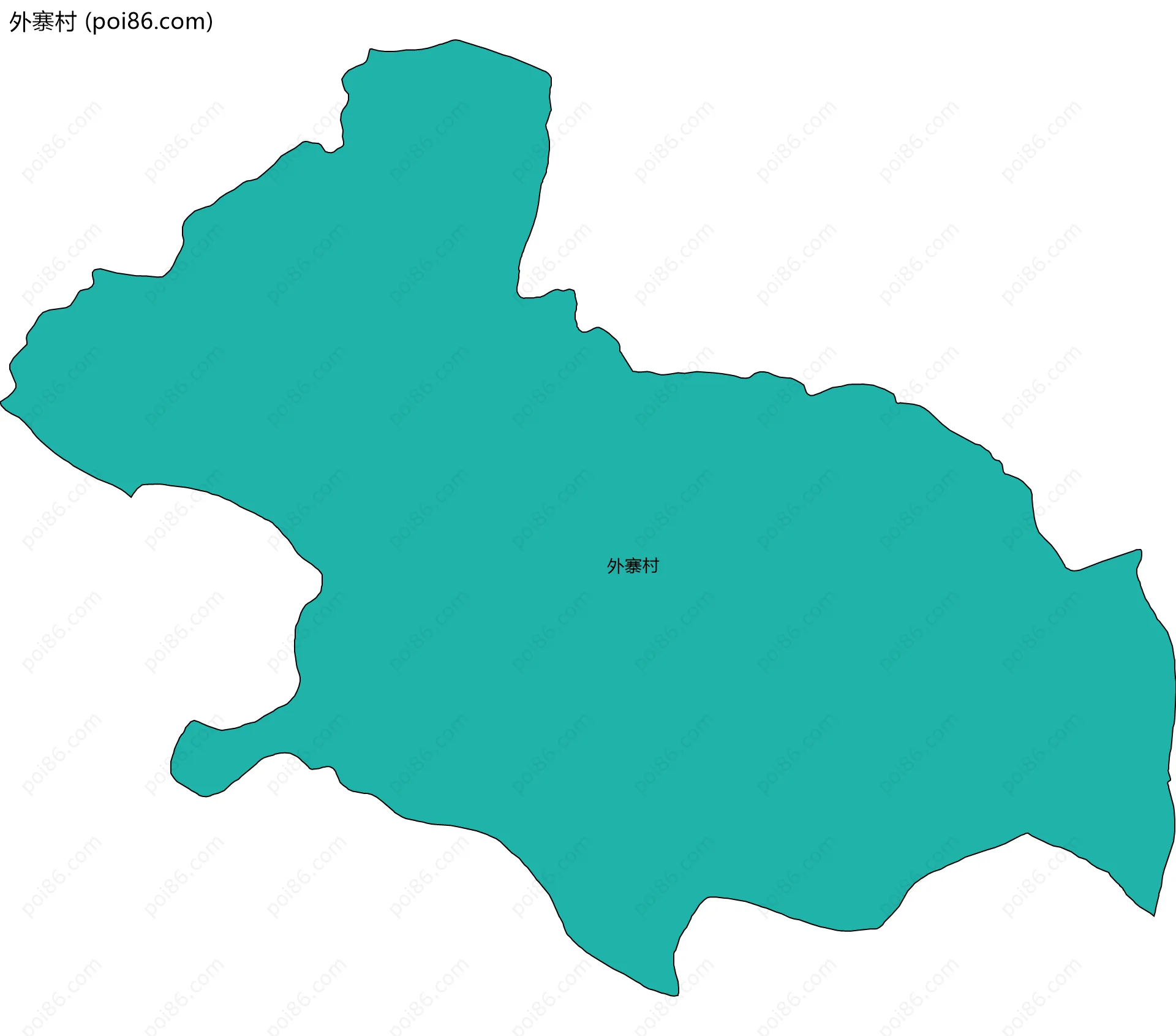 外寨村边界地图