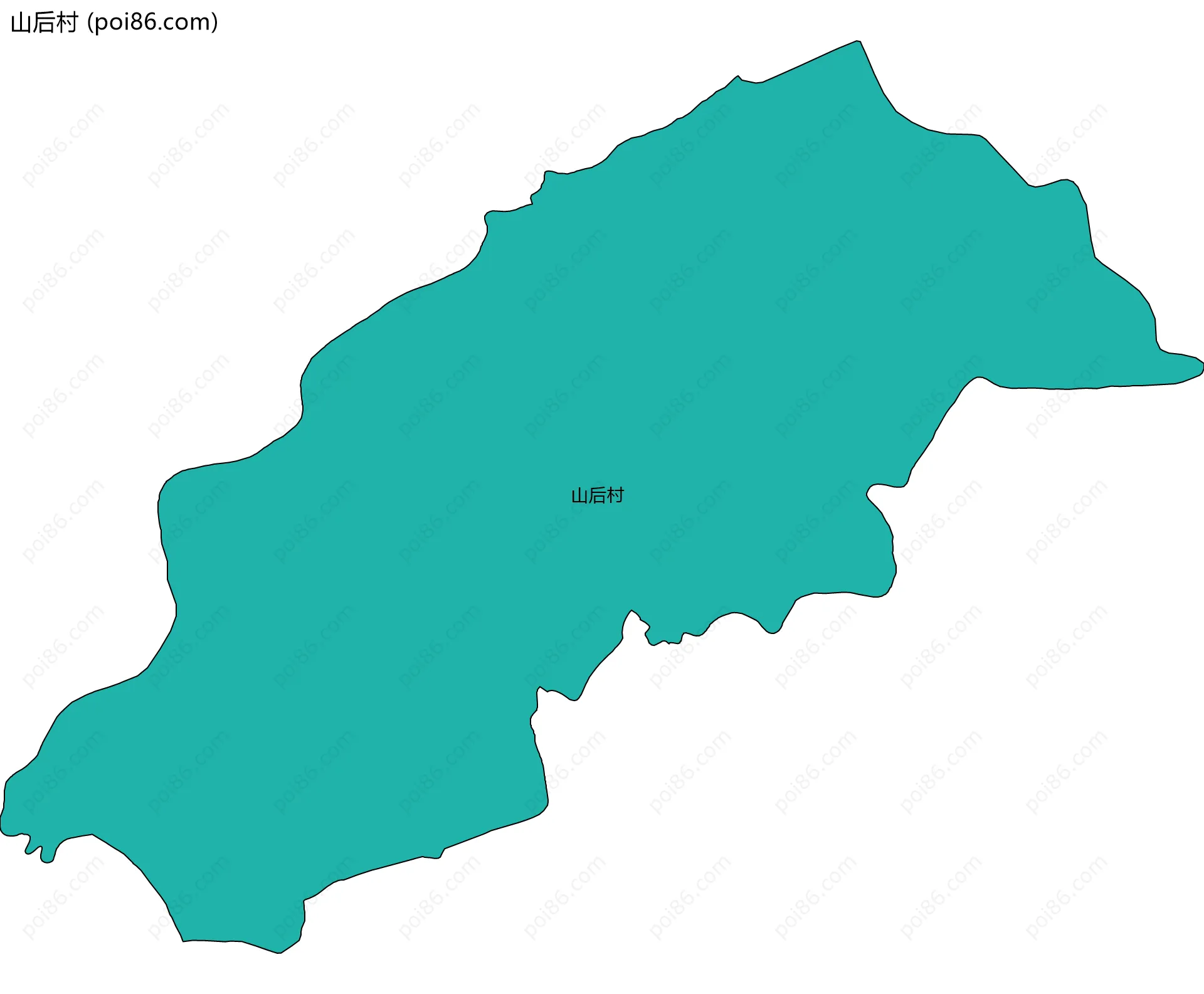 山后村边界地图