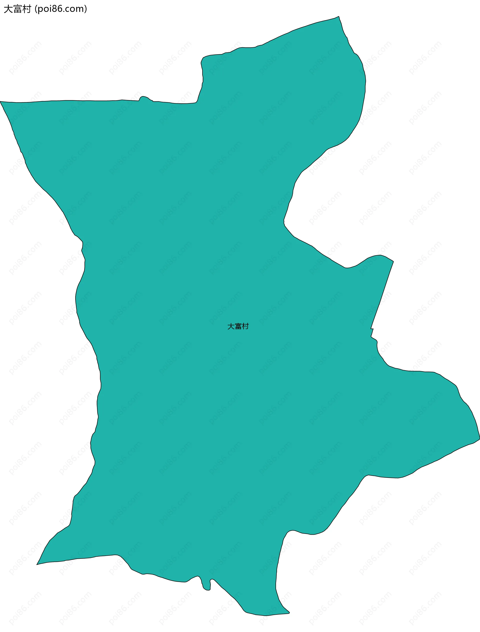 大富村边界地图