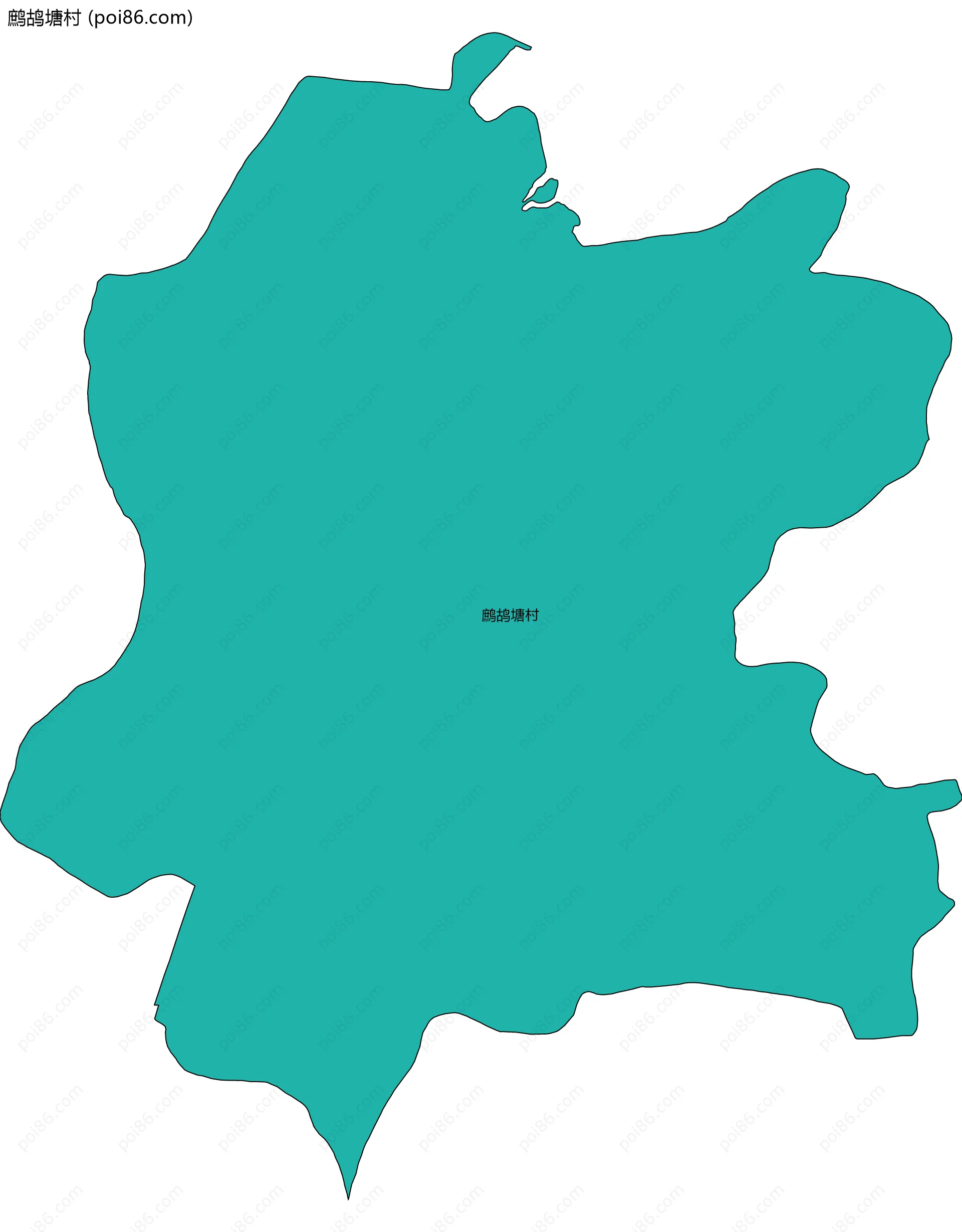 鹧鸪塘村边界地图