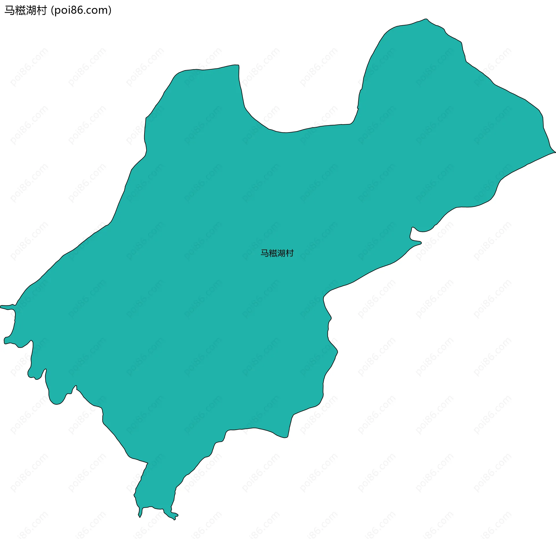 马糍湖村边界地图