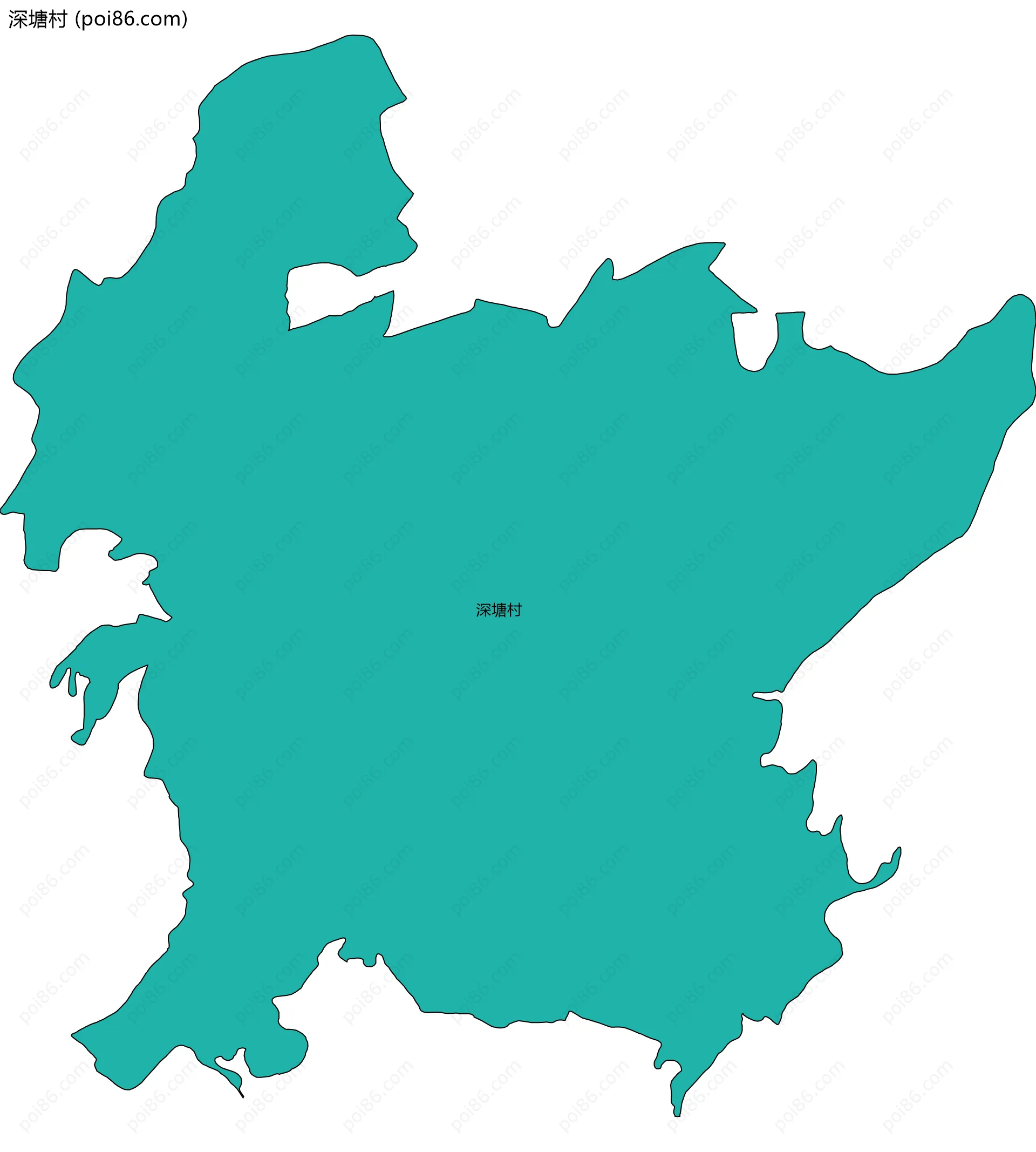 深塘村边界地图