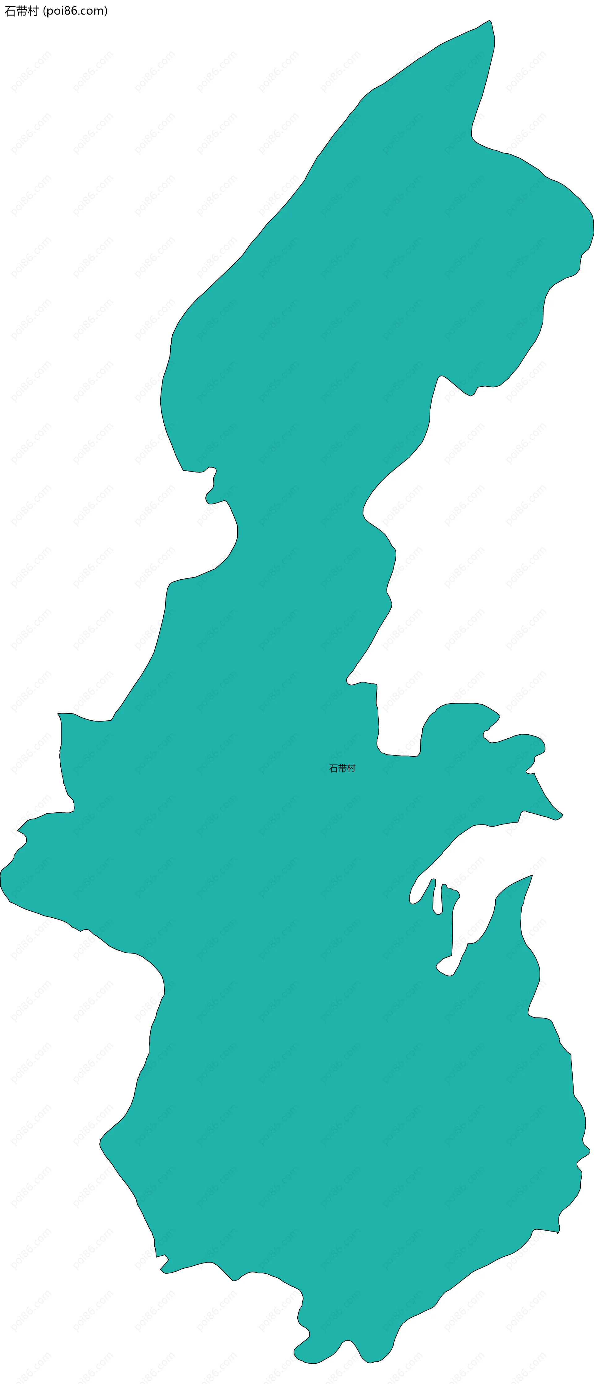 石带村边界地图