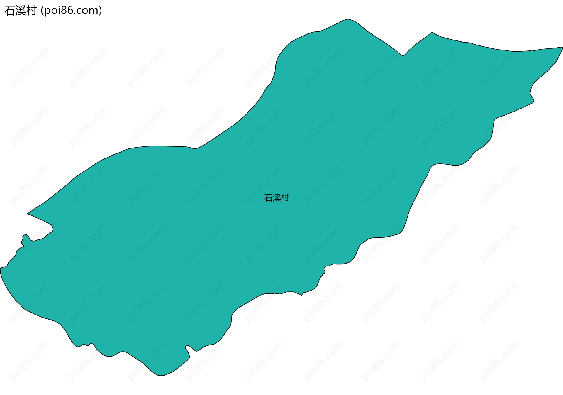 石溪村边界地图