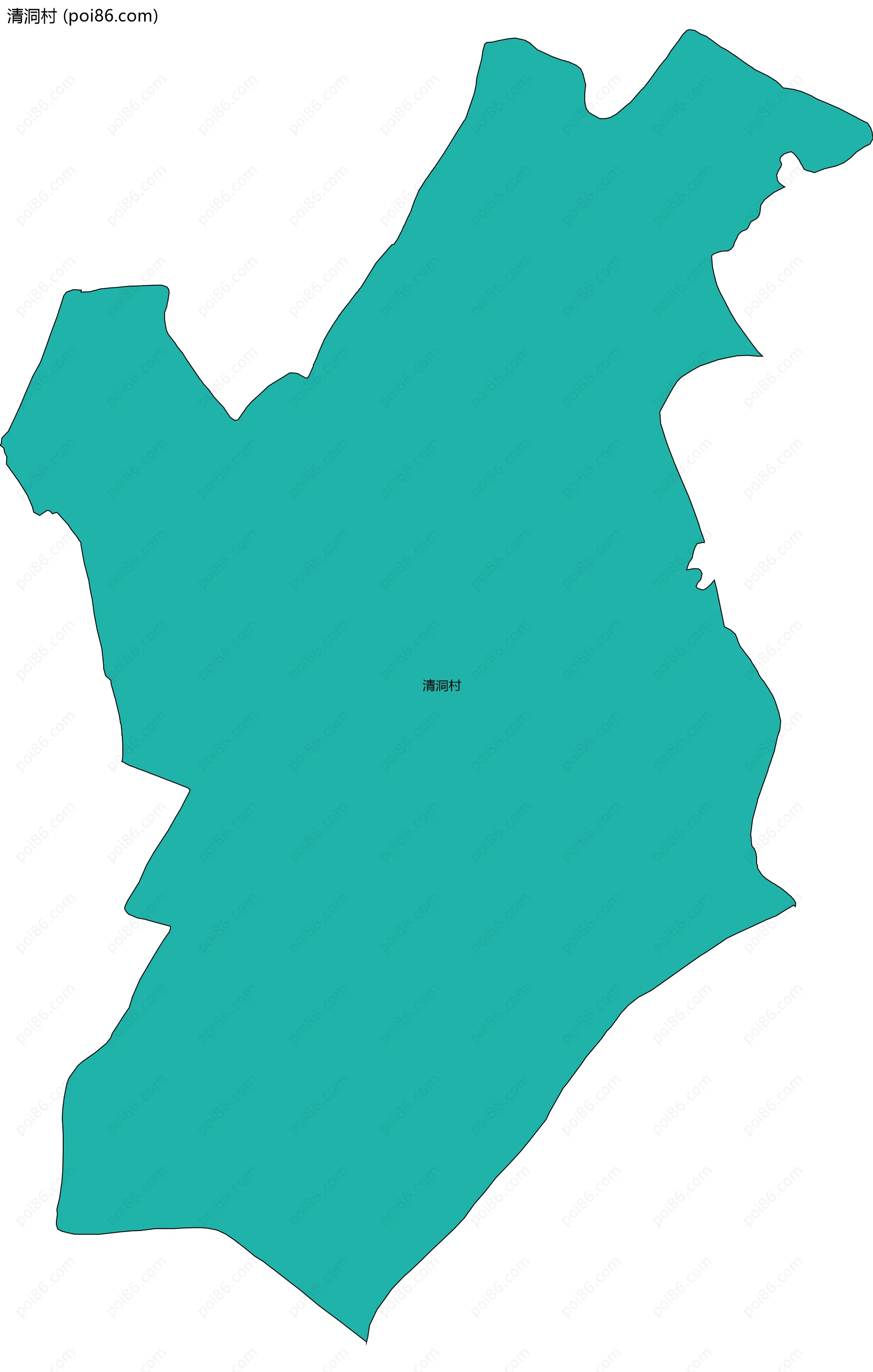 清洞村边界地图