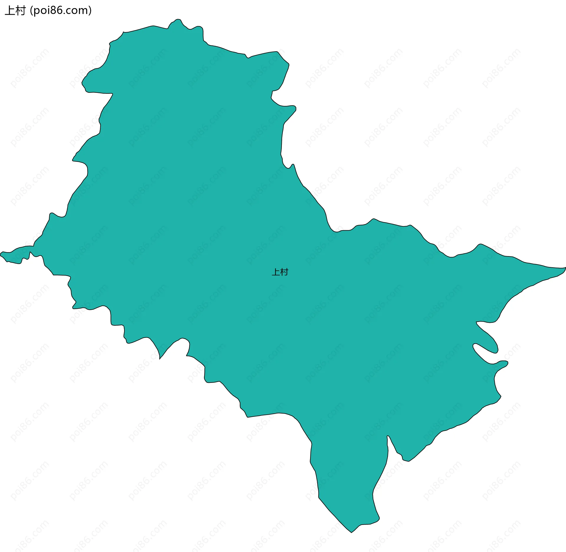 上村边界地图
