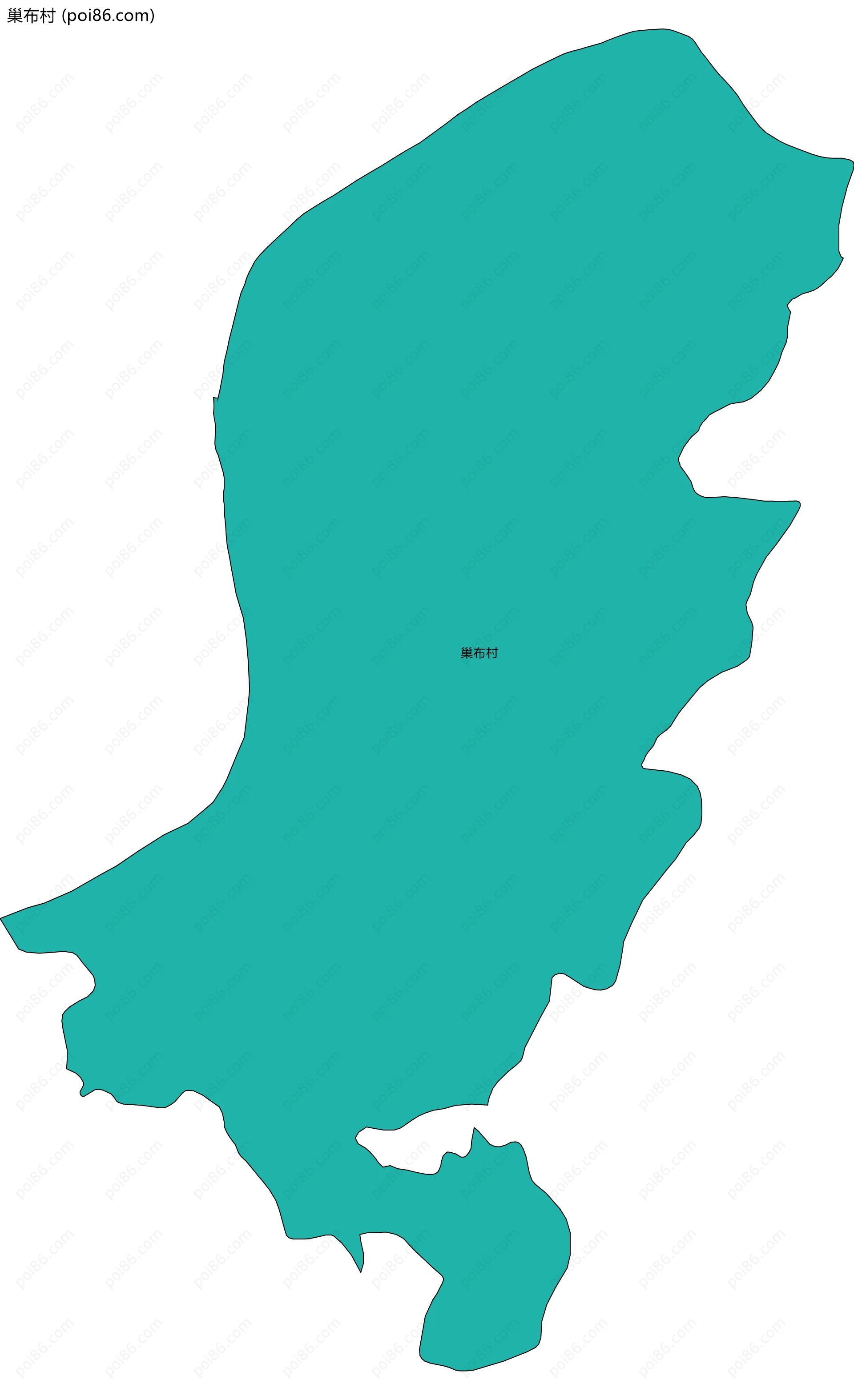 巢布村边界地图