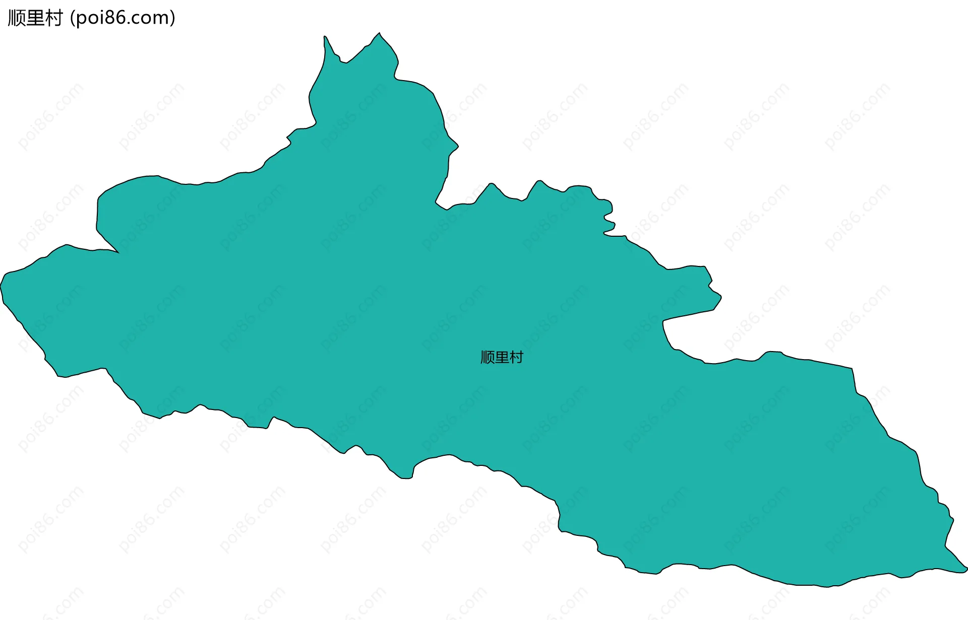 顺里村边界地图