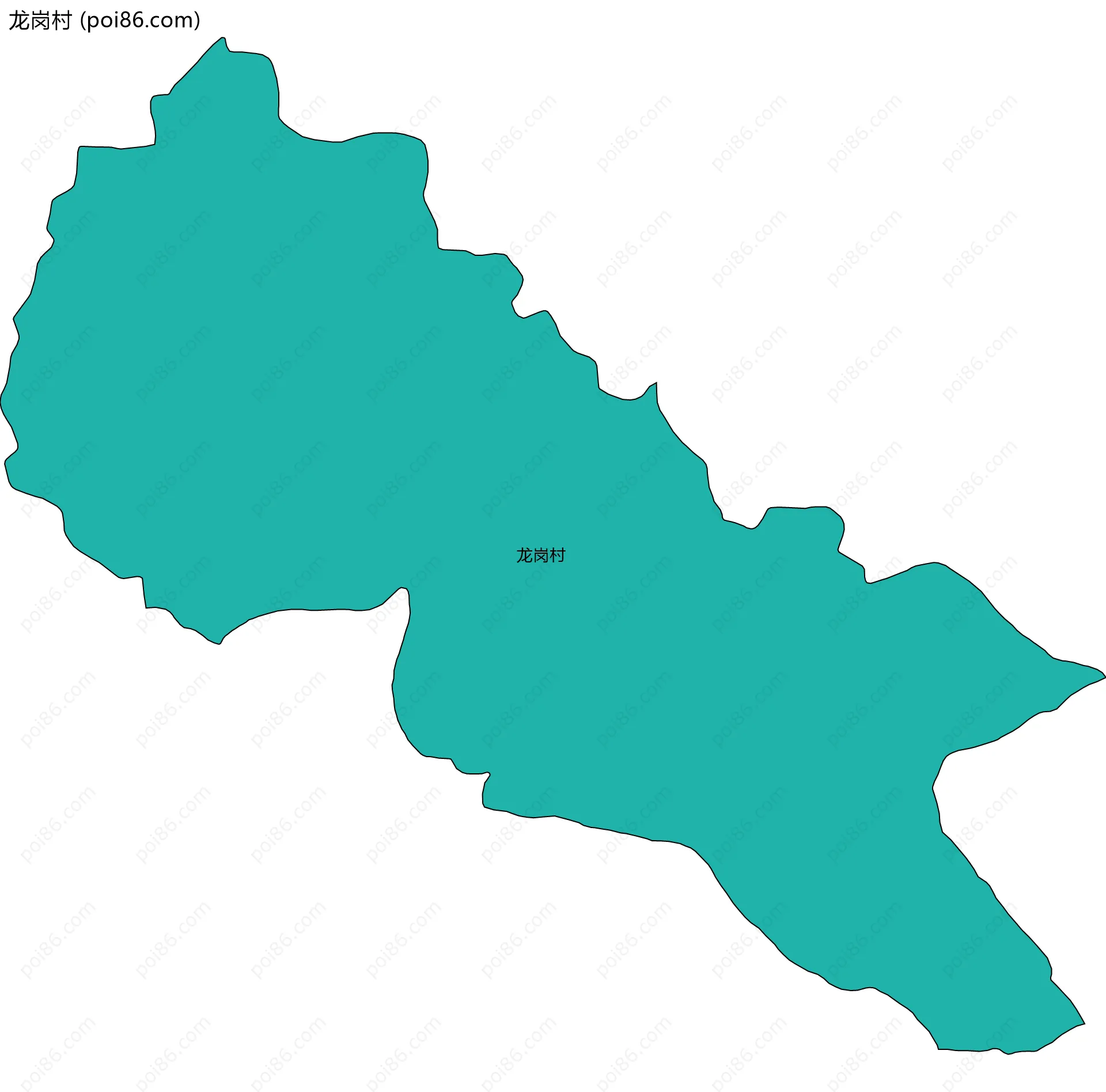 龙岗村边界地图