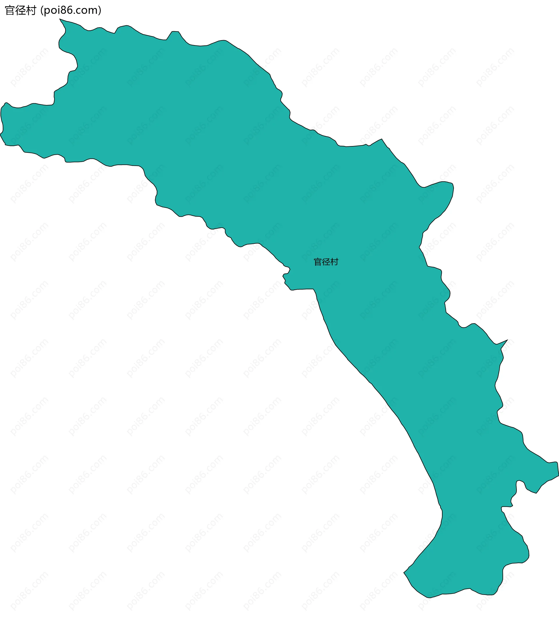 官径村边界地图