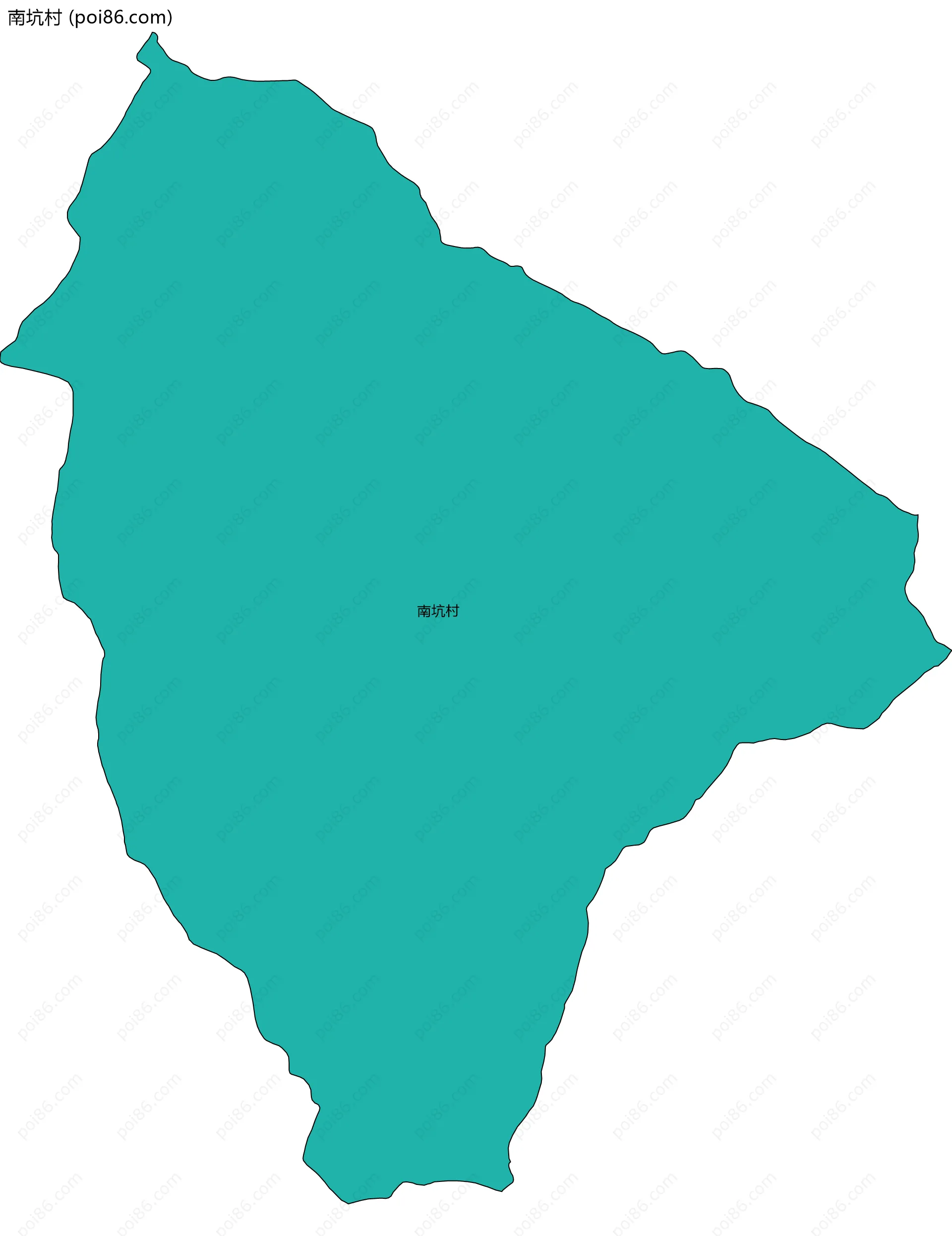 南坑村边界地图