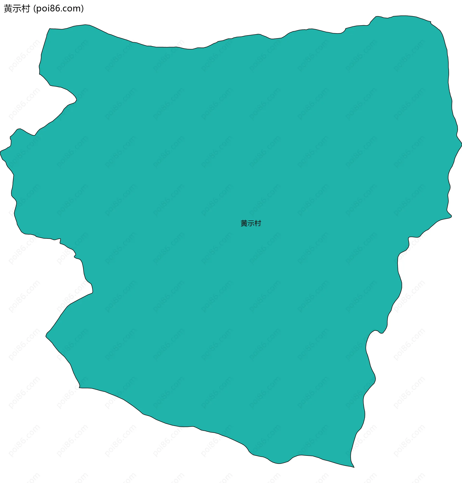 黄示村边界地图