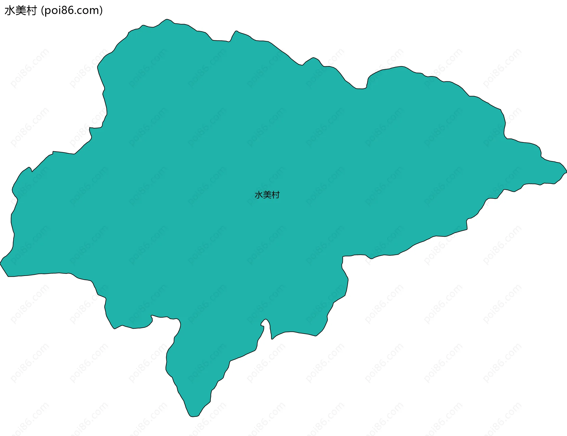 水美村边界地图