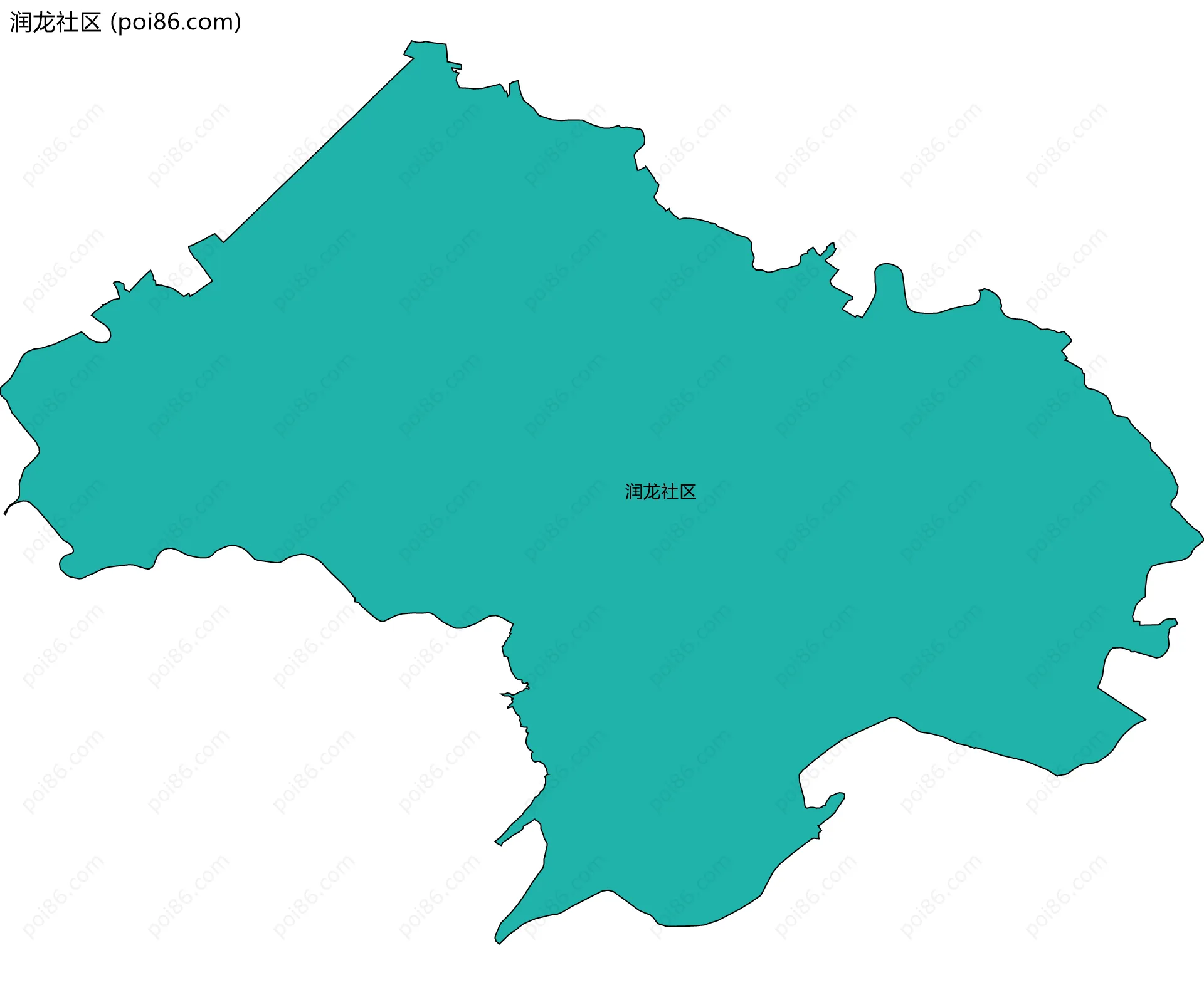 润龙社区边界地图
