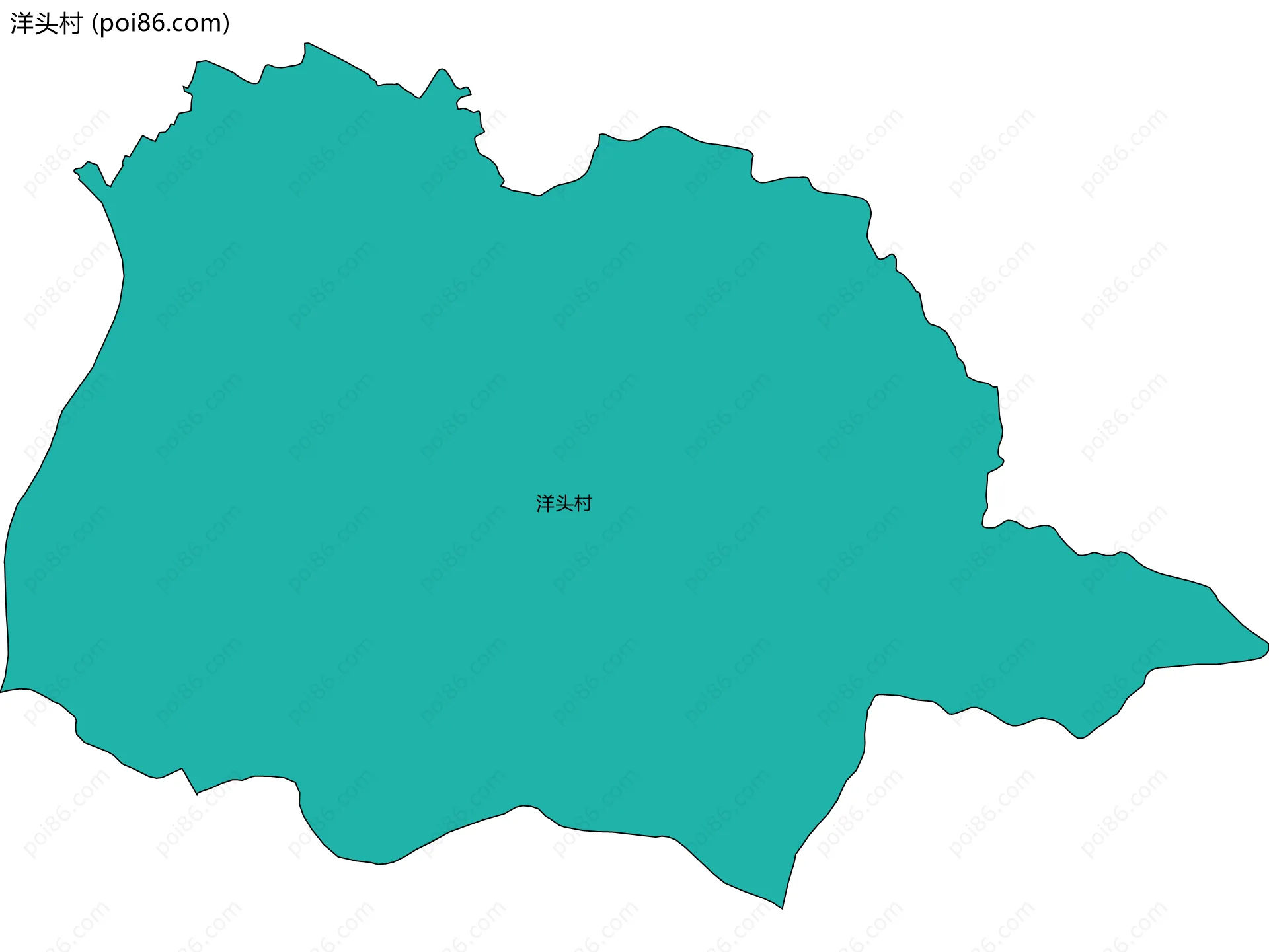 洋头村边界地图
