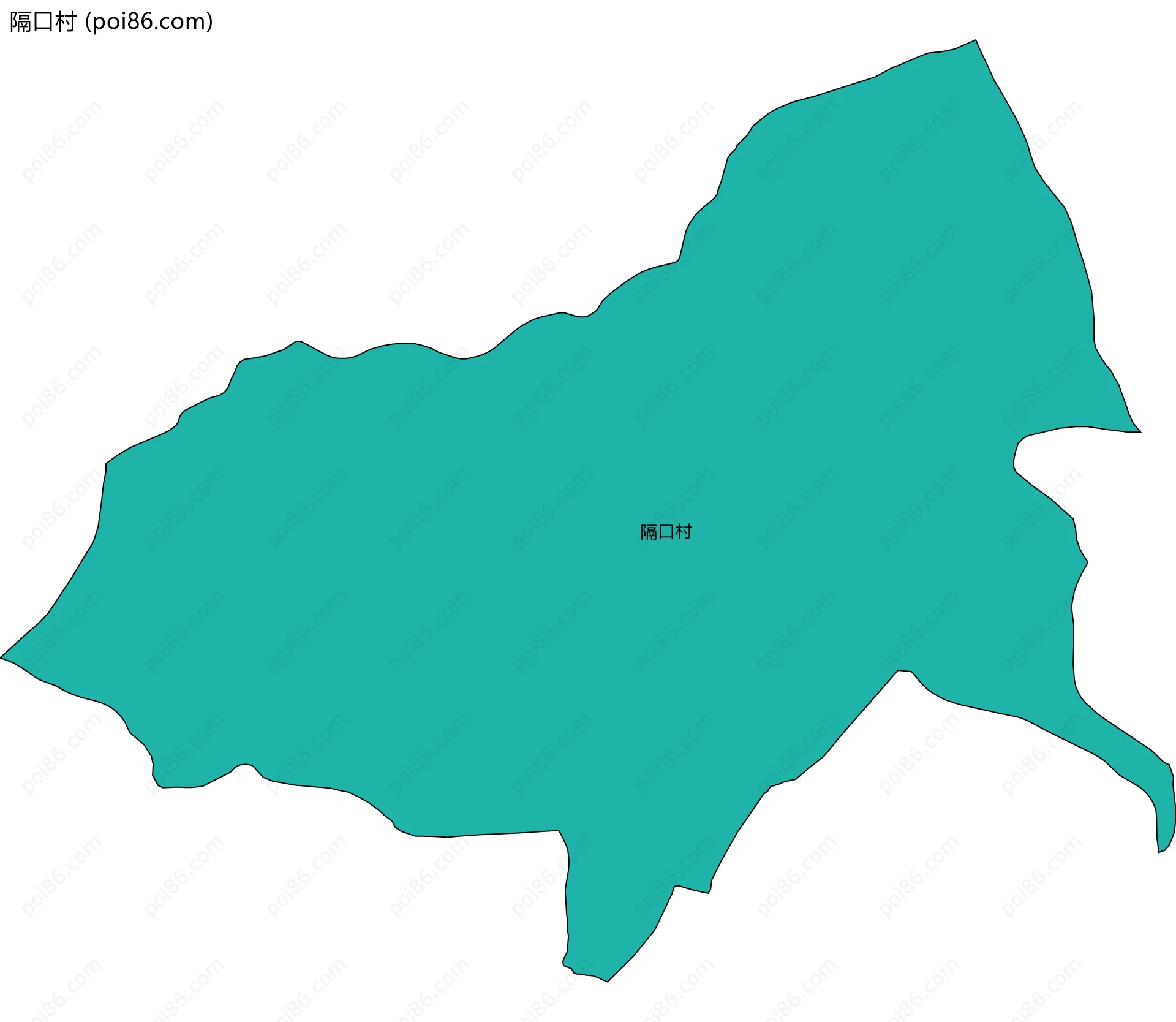 隔口村边界地图