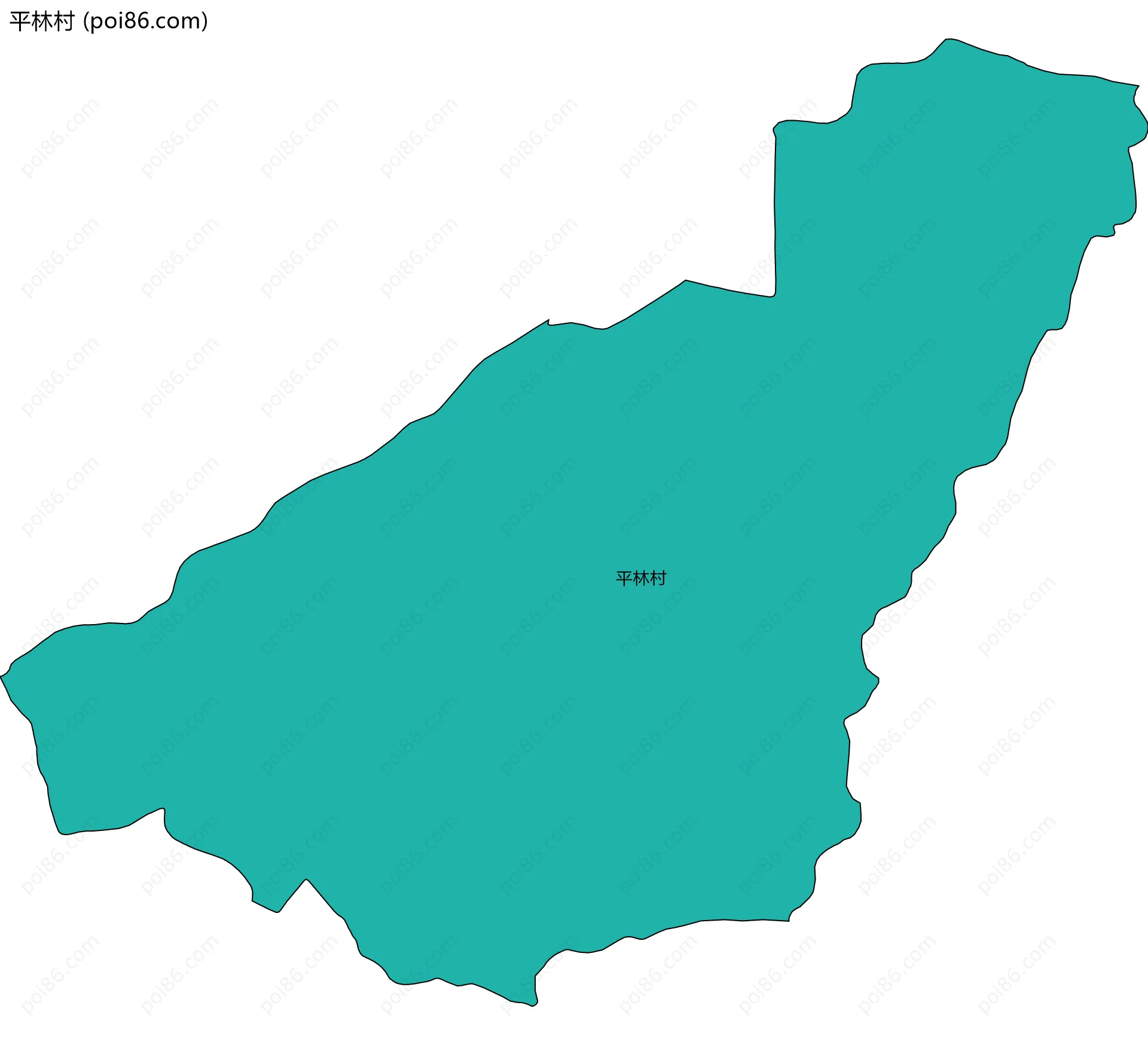 平林村边界地图