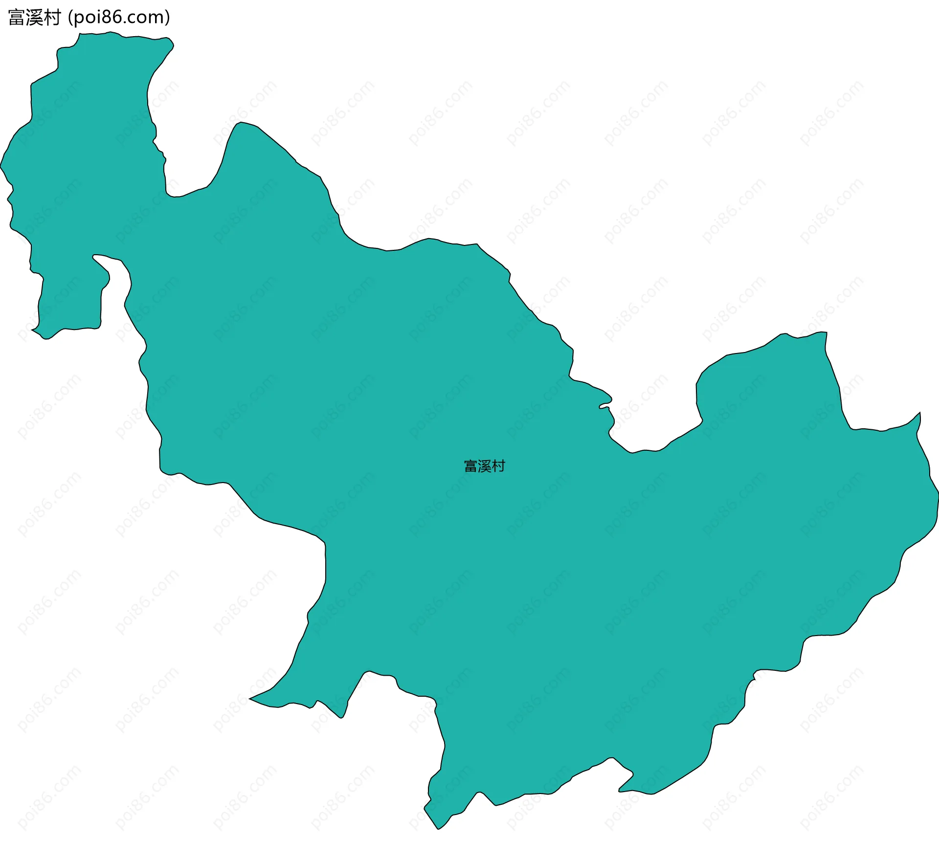 富溪村边界地图
