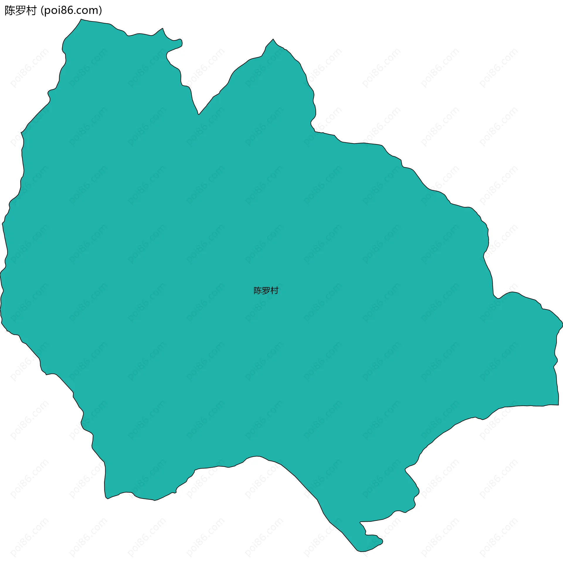 陈罗村边界地图