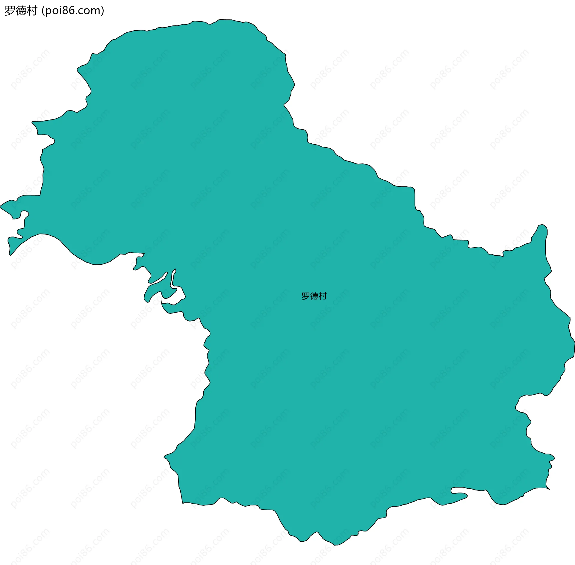 罗德村边界地图