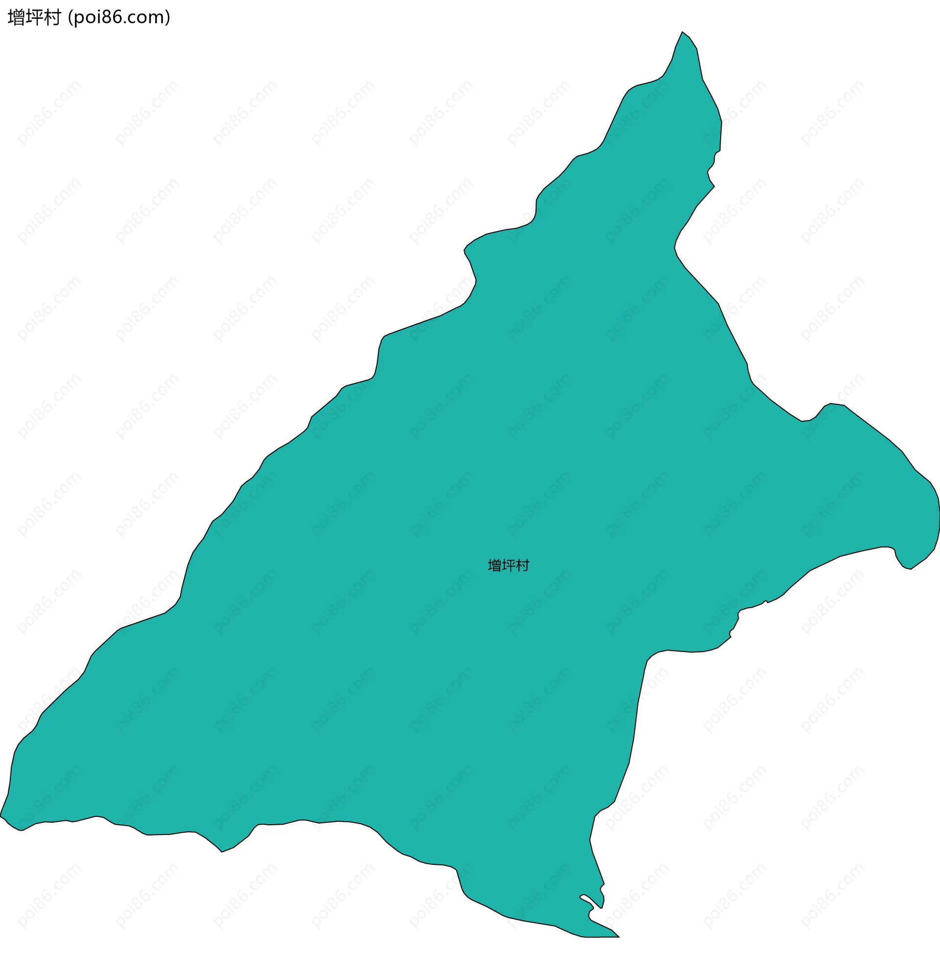 增坪村边界地图