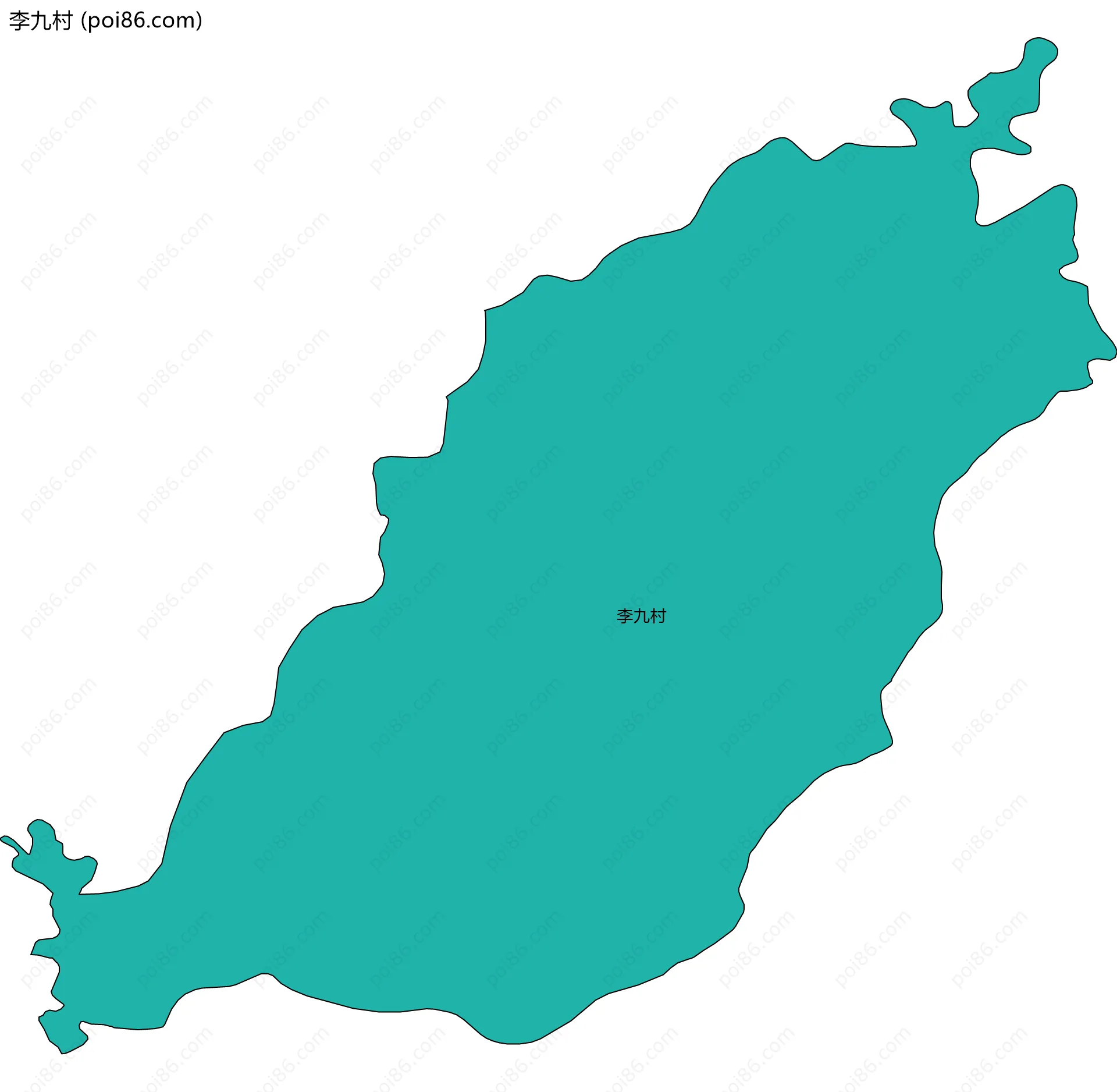 李九村边界地图