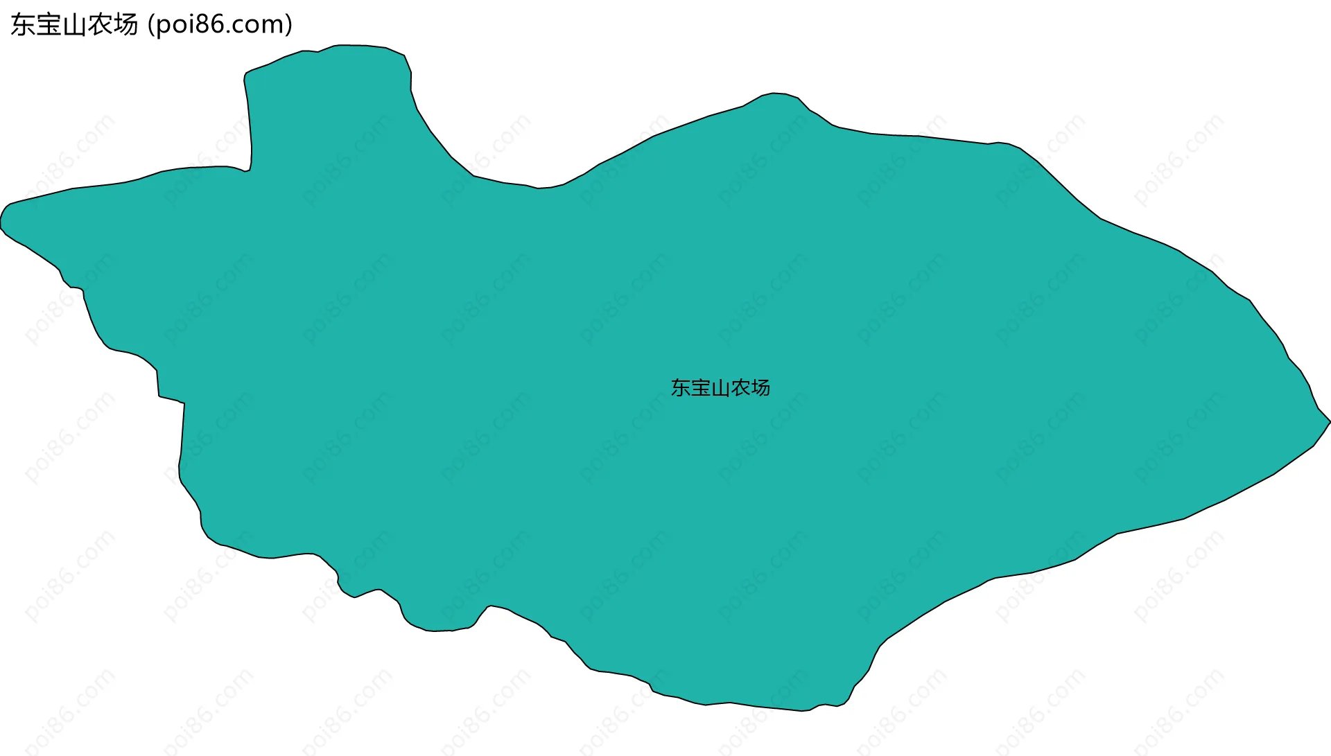 东宝山农场边界地图