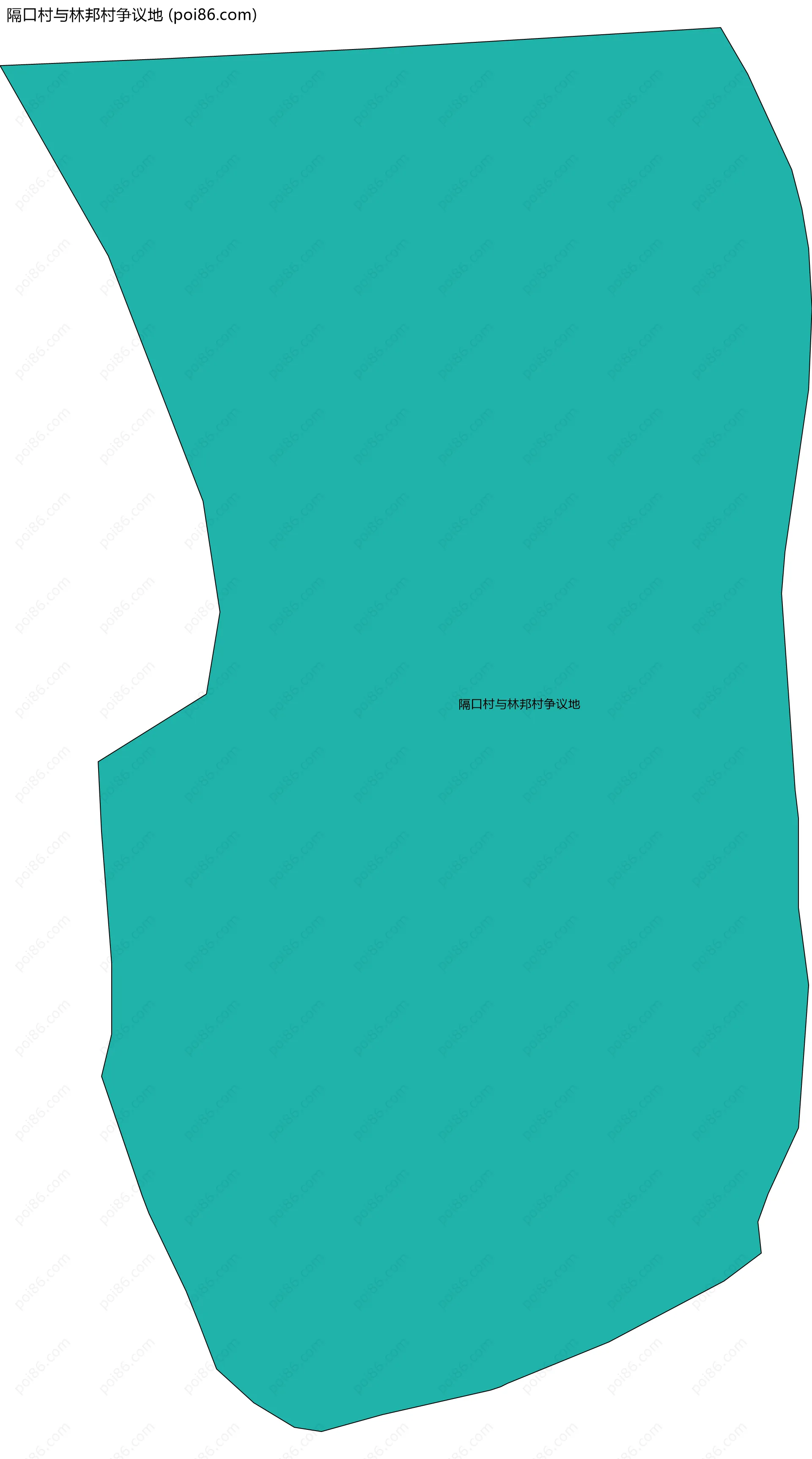 隔口村与林邦村争议地边界地图