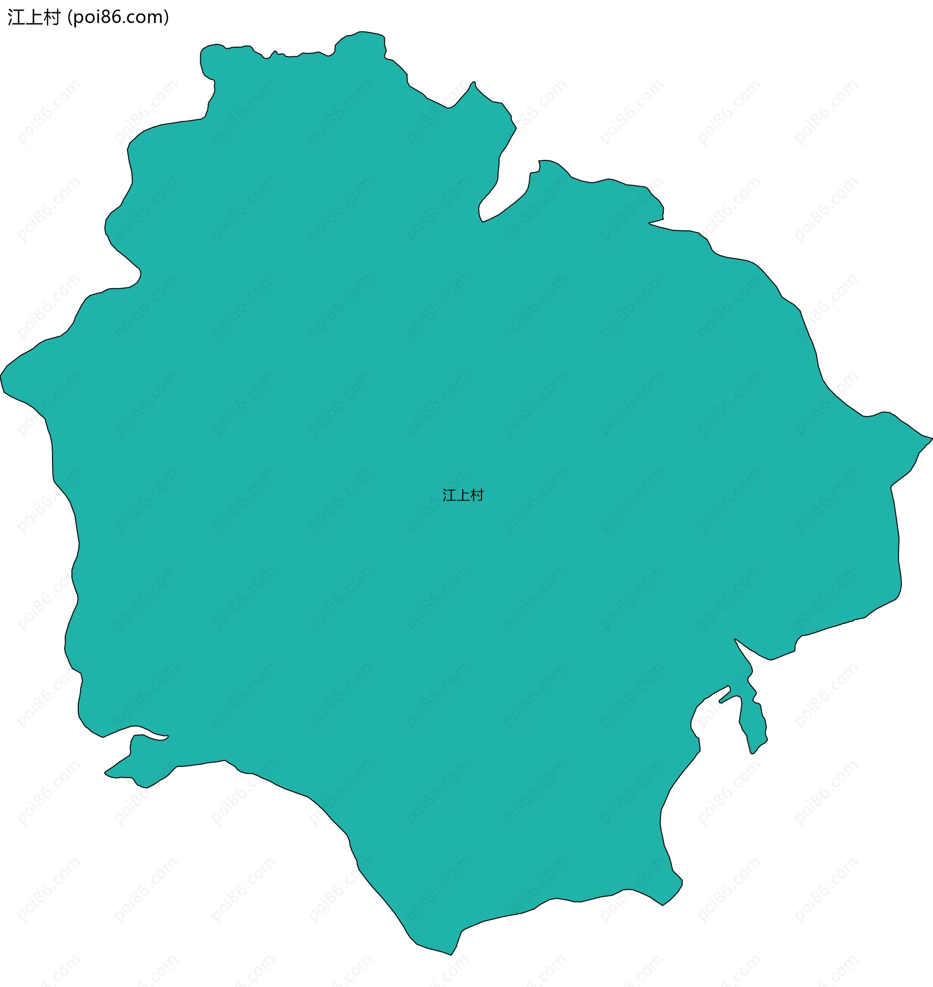 江上村边界地图