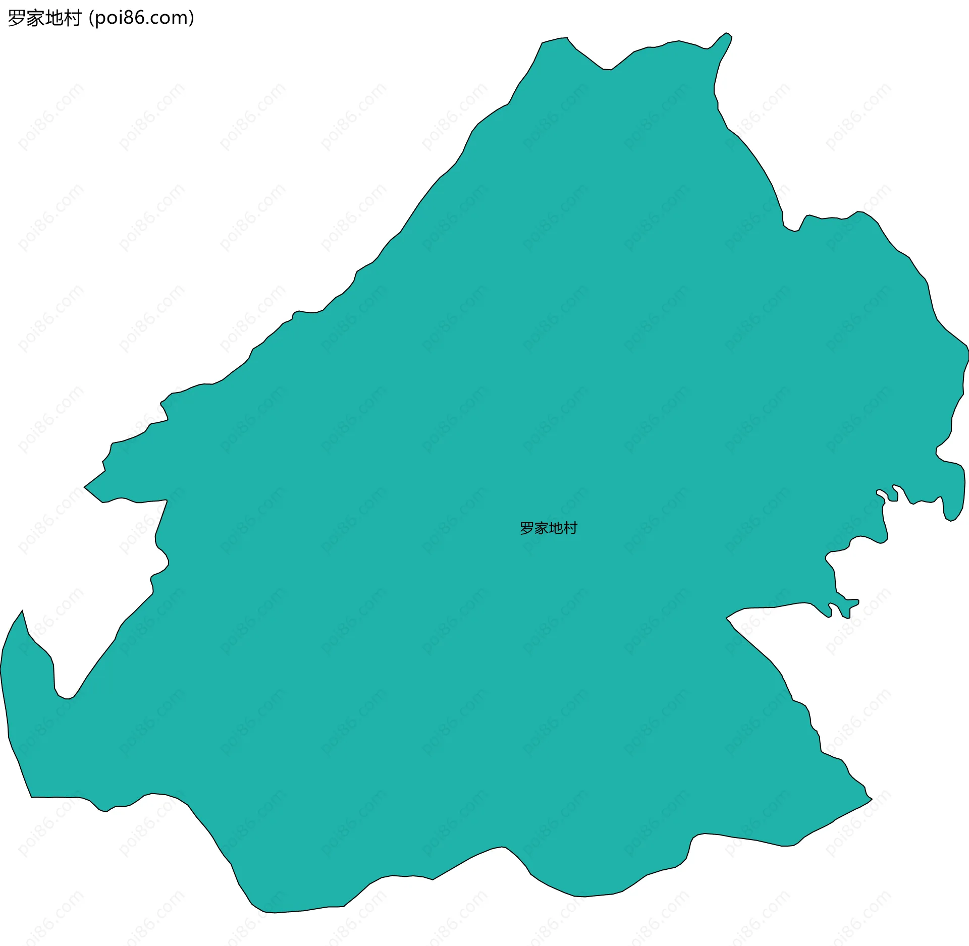 罗家地村边界地图