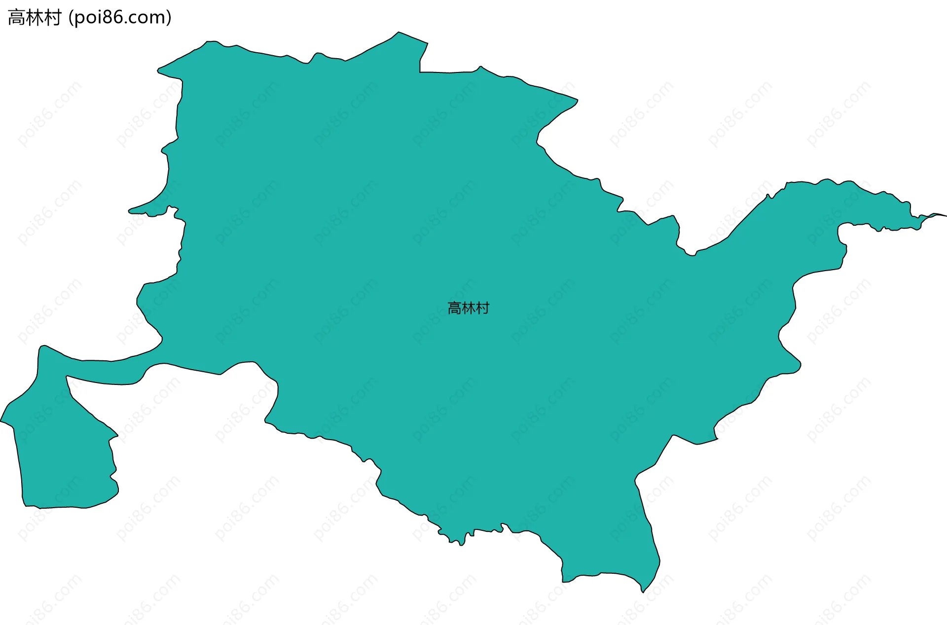 高林村边界地图
