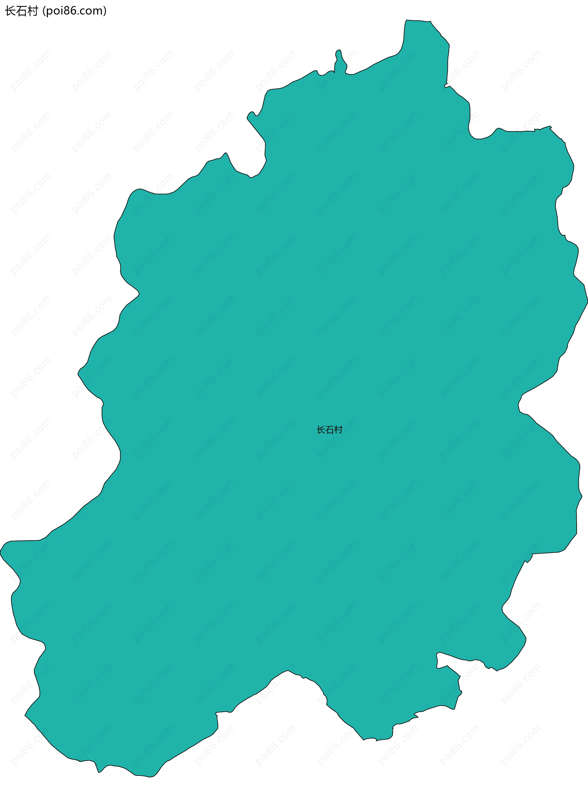 长石村边界地图