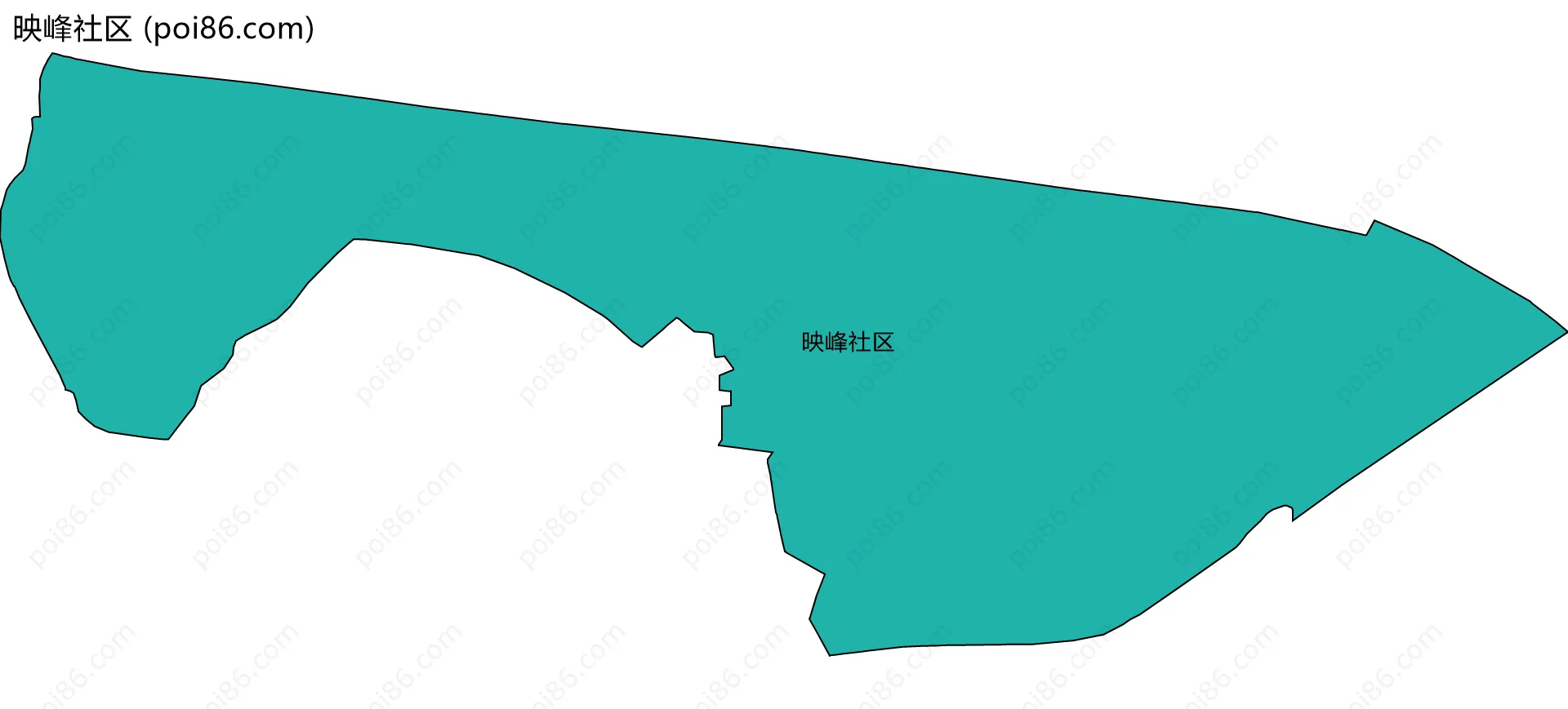 映峰社区边界地图