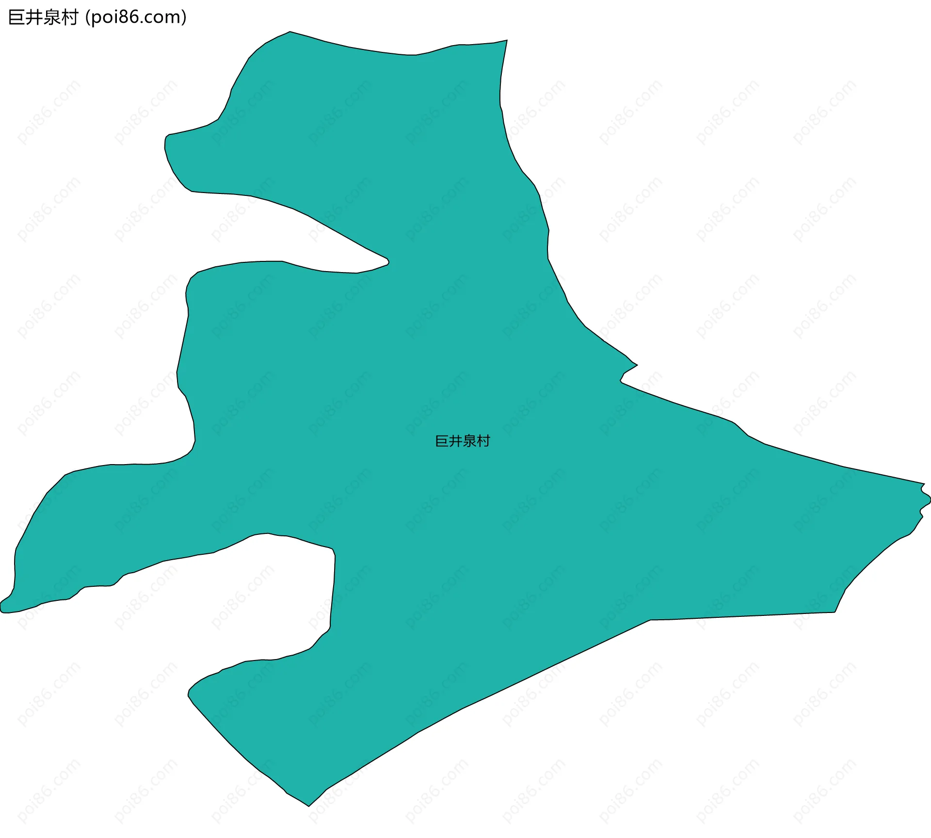 巨井泉村边界地图