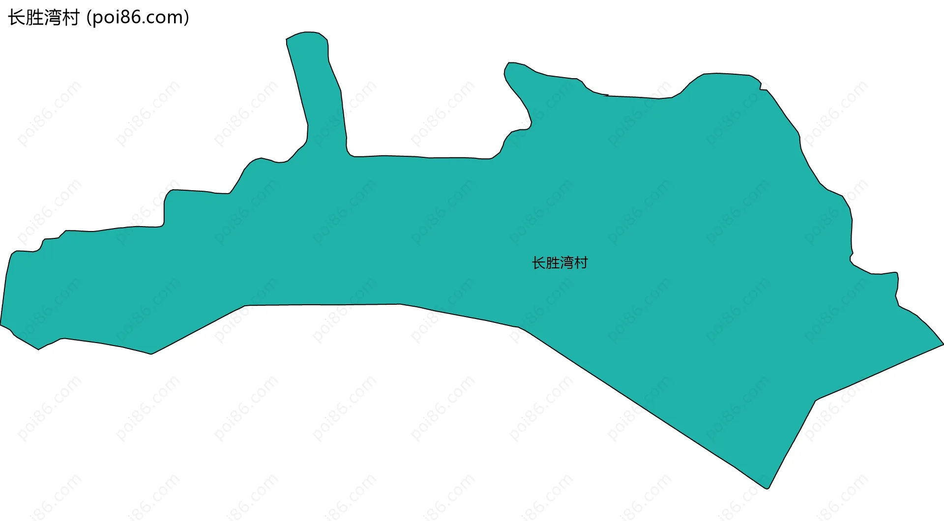 长胜湾村边界地图