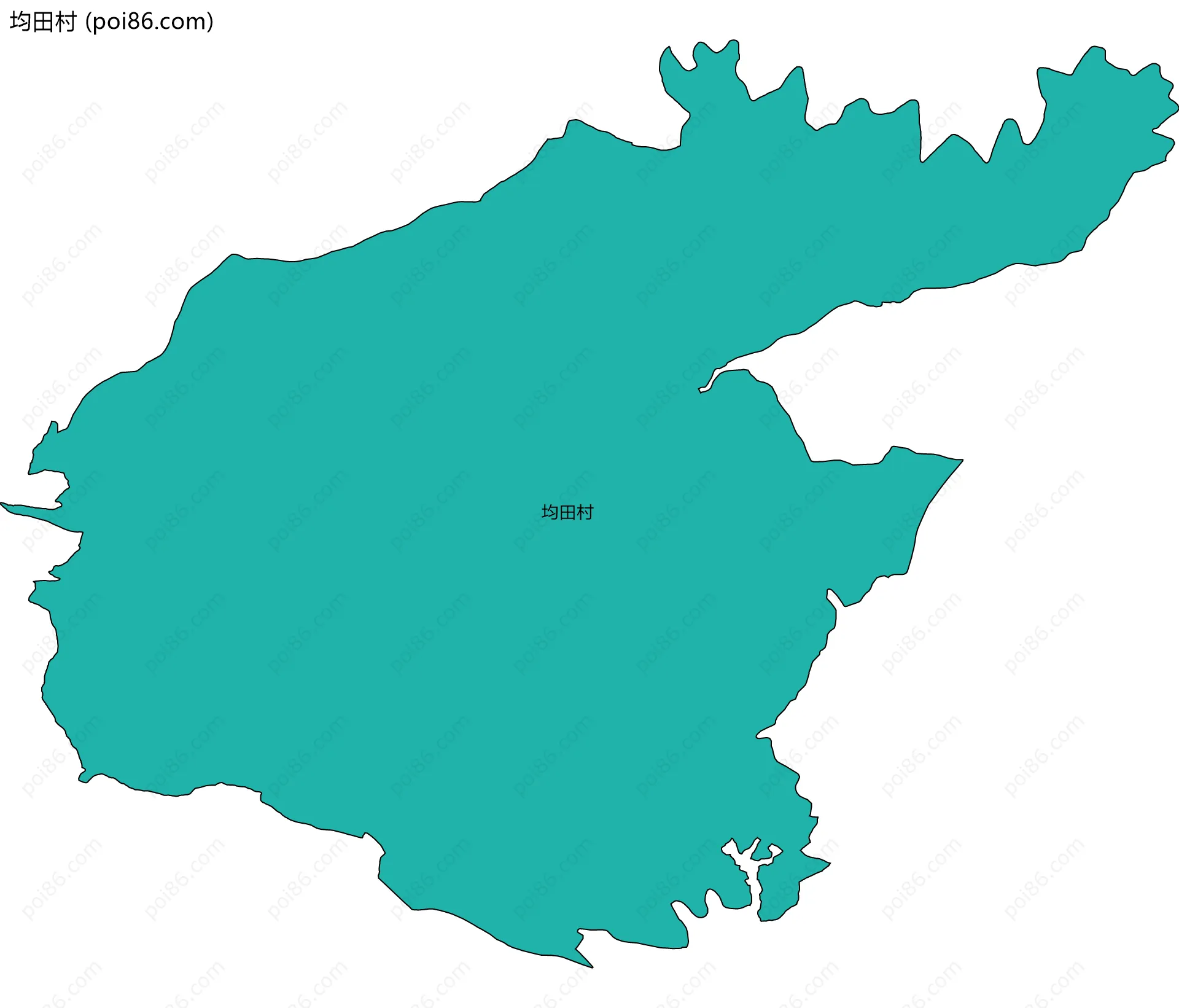 均田村边界地图