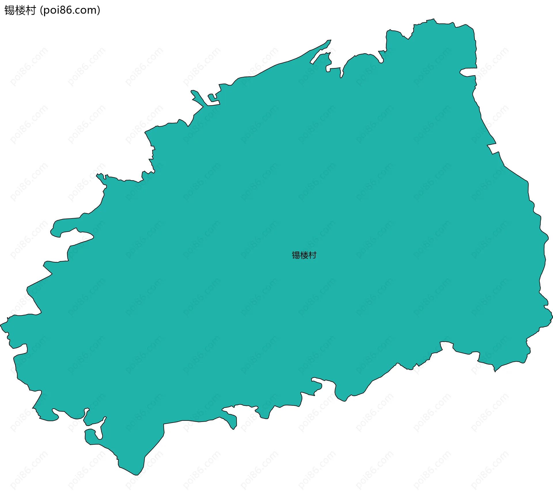 锡楼村边界地图