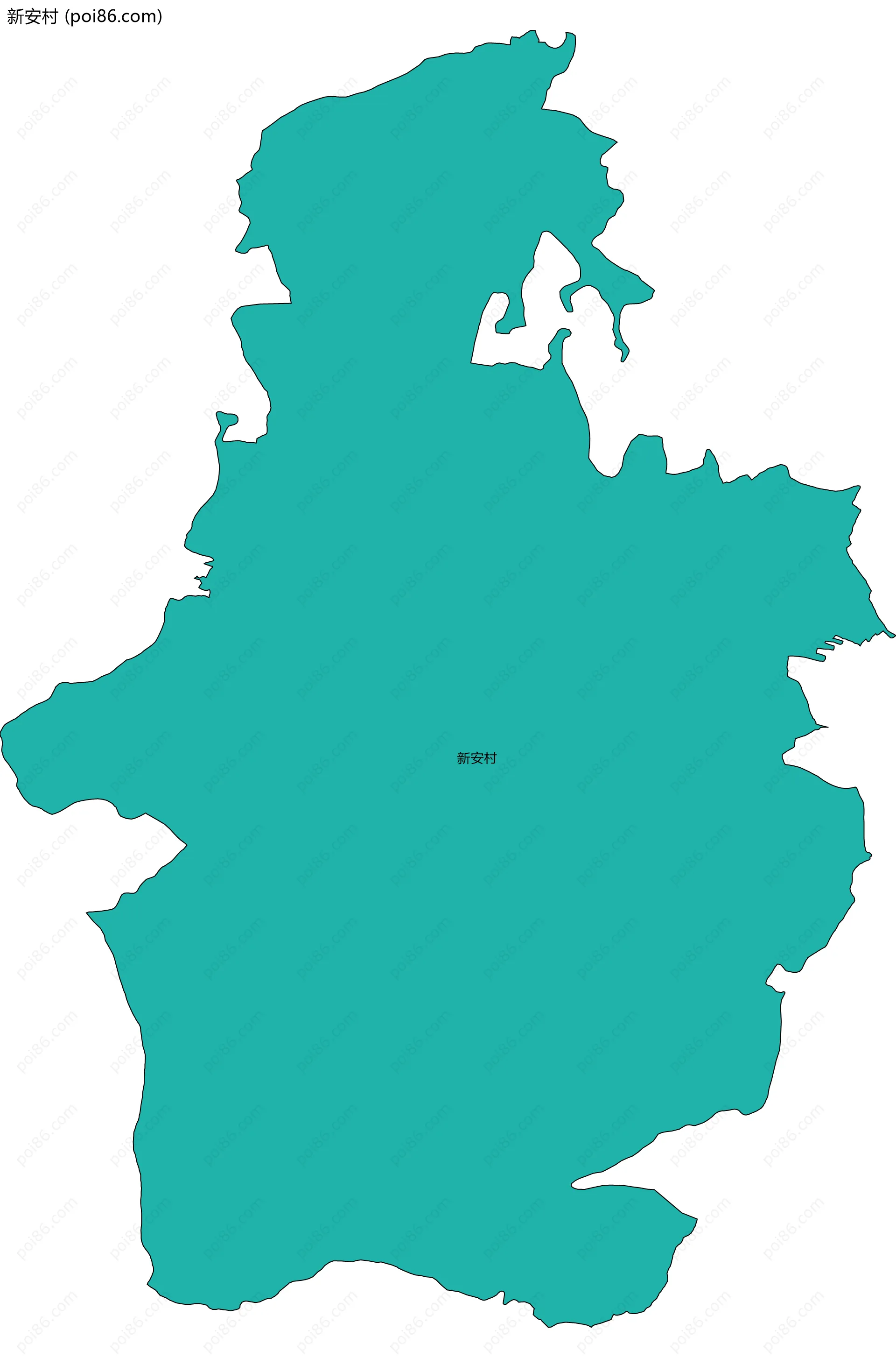 新安村边界地图
