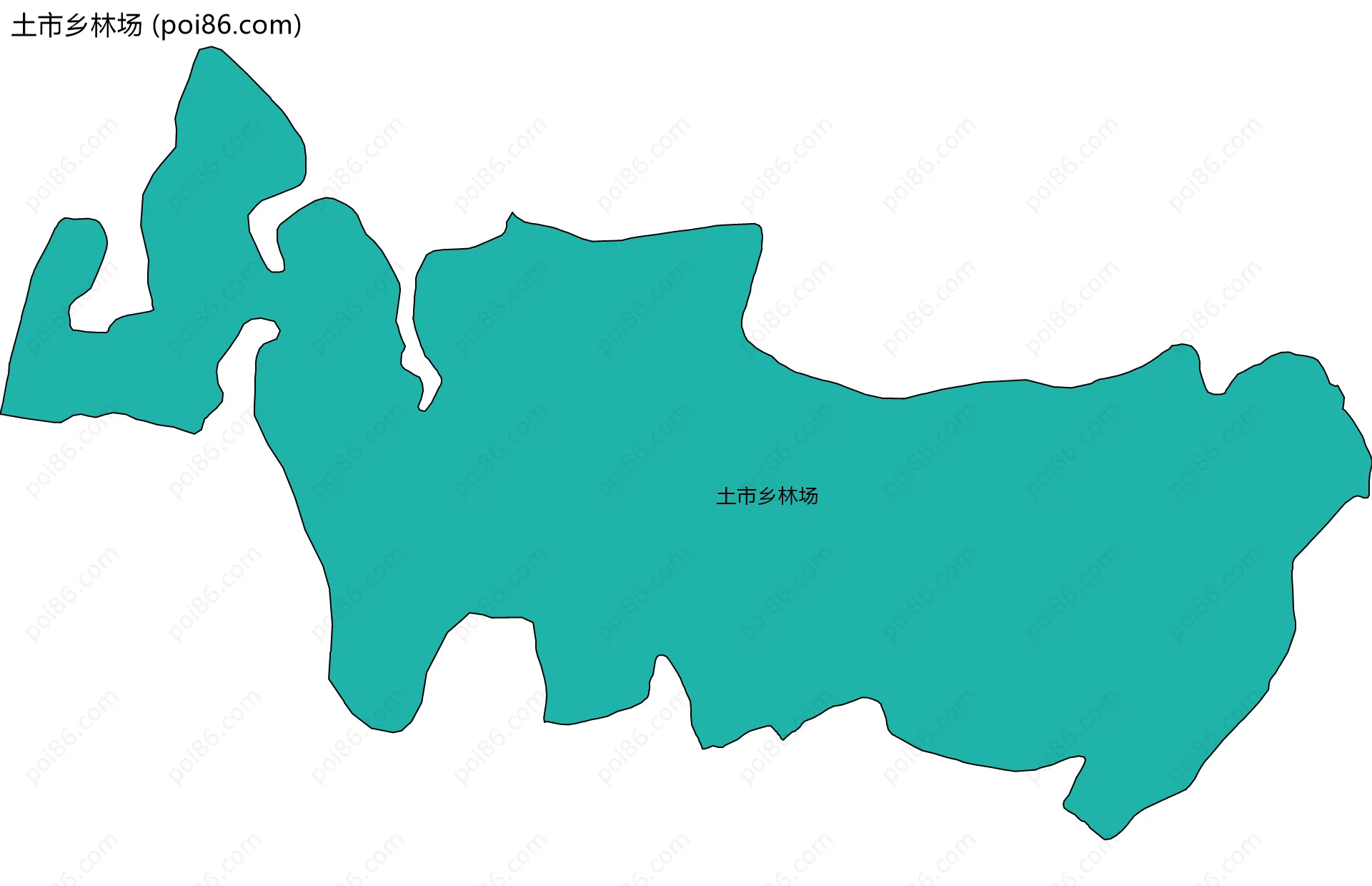 土市乡林场边界地图